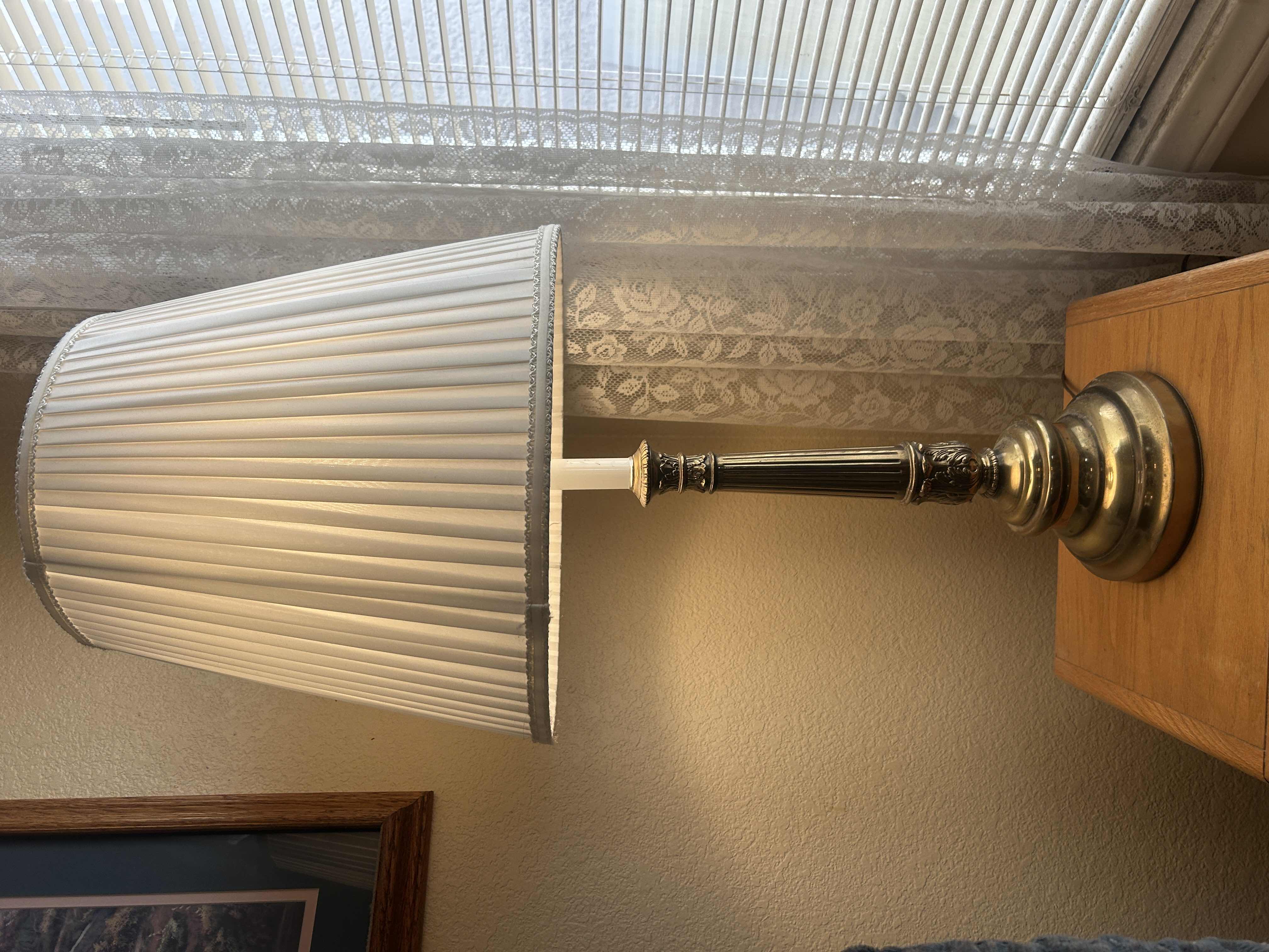 Photo 1 of BRASS TABLE LAMP H33”