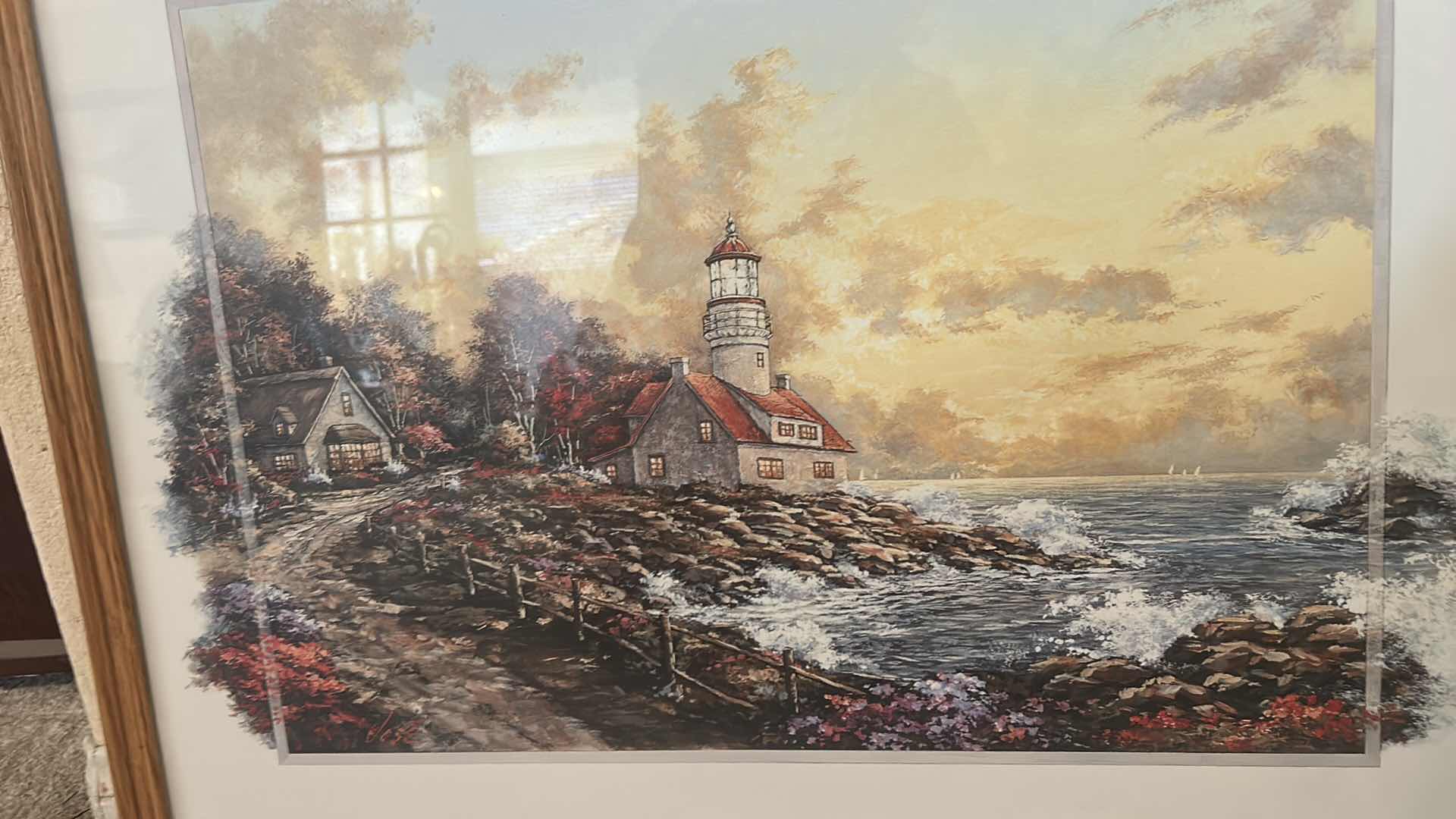 Photo 1 of FRAMED PRINT TITLED “BEACON OF HOPE” ARTWORK 29 1/2” x H23 1/2”