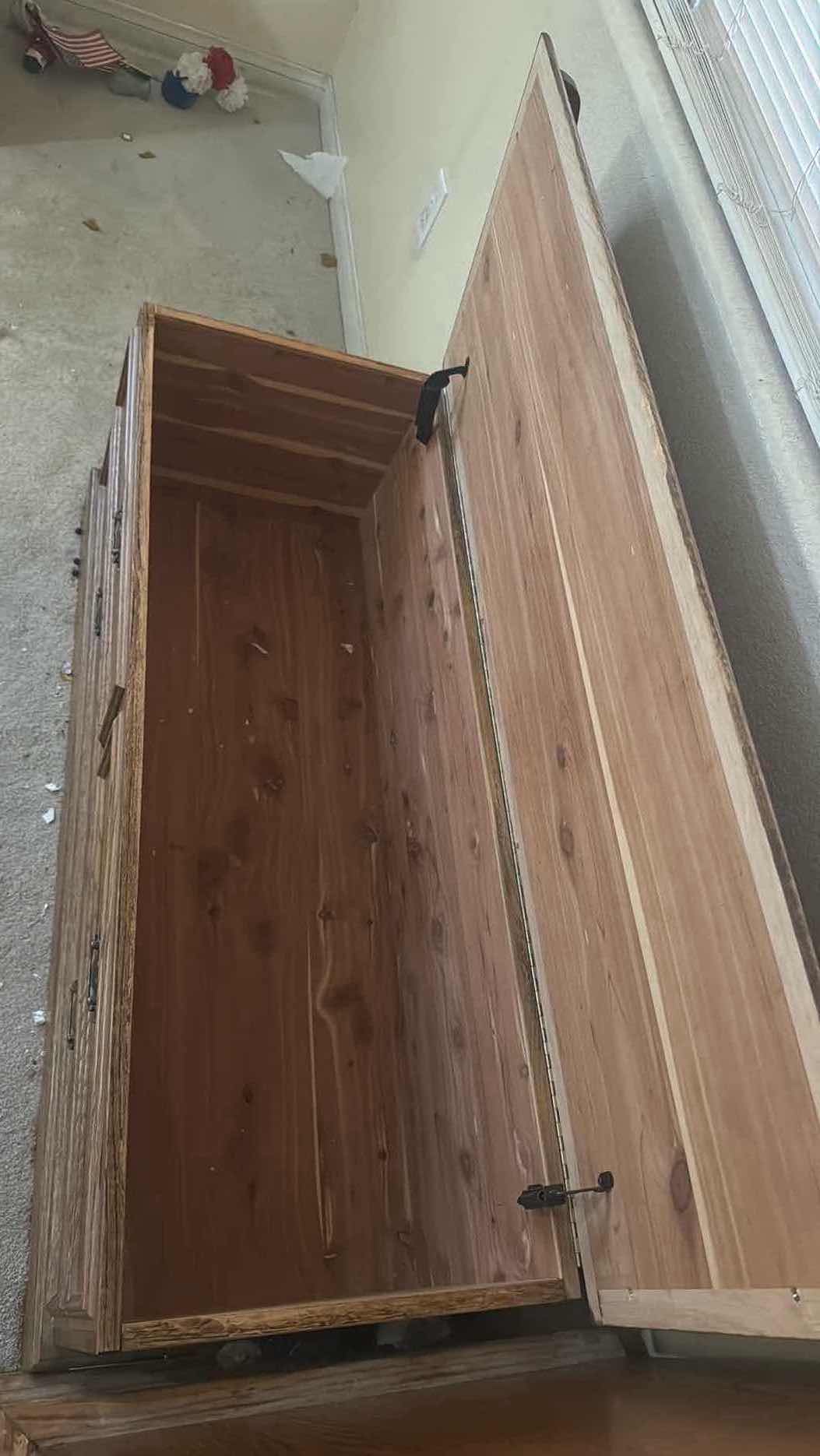 Photo 1 of VINTAGE CEDAR WOOD TRUNK STORAGE 47" X 18'