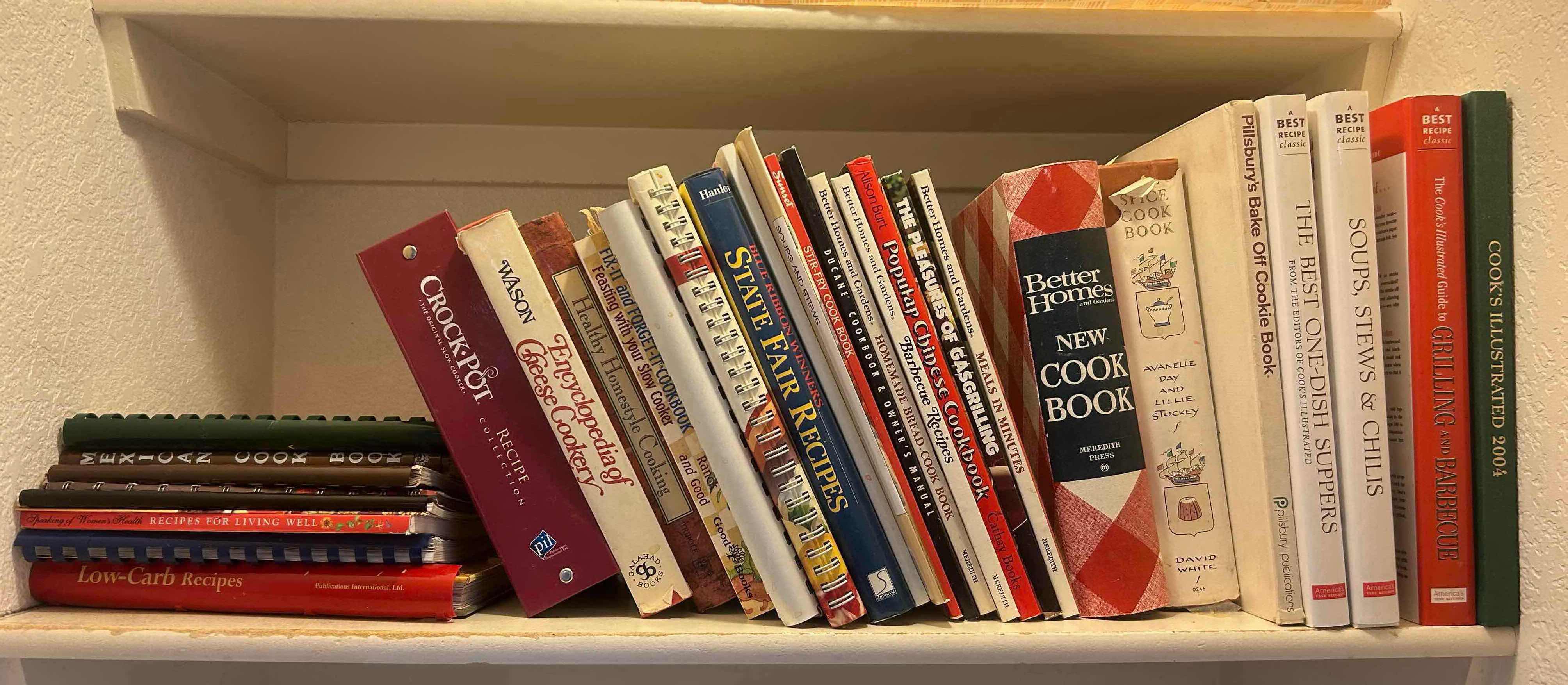 Photo 1 of CONTENTS OF SHELF ASSORTED COOKBOOKS