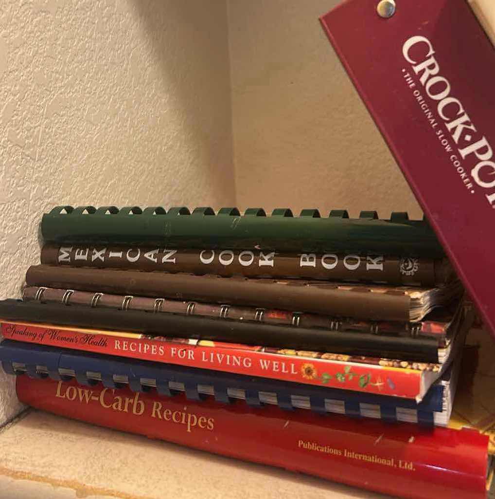 Photo 1 of CONTENTS OF SHELF ASSORTED COOKBOOKS