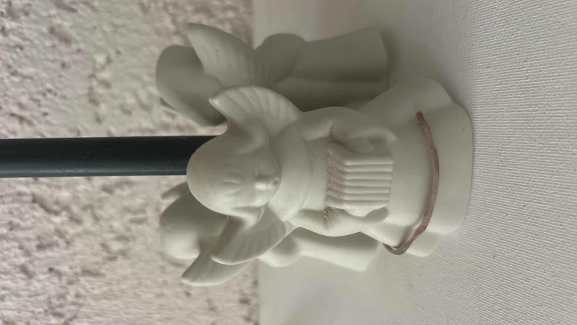 Photo 1 of 2 CERAMIC ANGEL CANDLE HOLDERS H4”