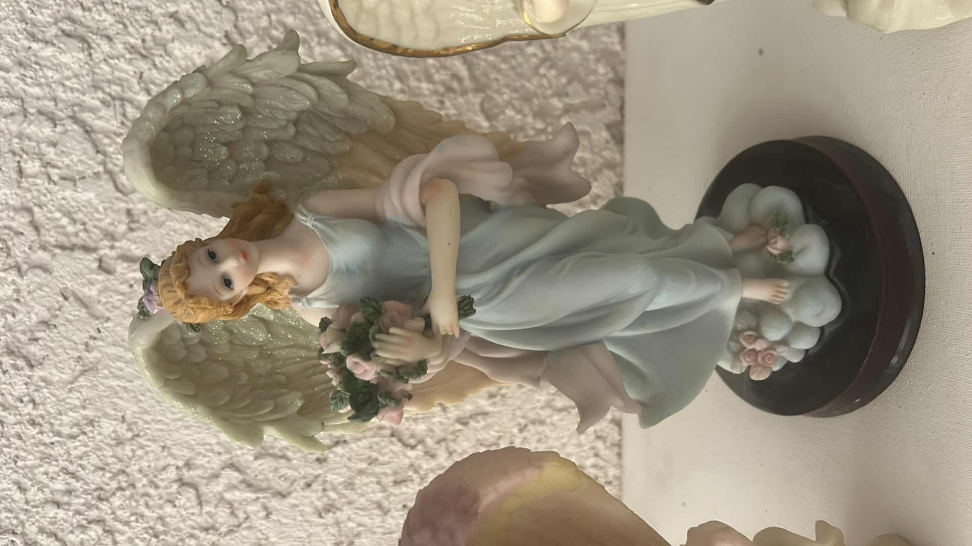 Photo 1 of 3 RESIN ANGEL FIGURINES, H11”