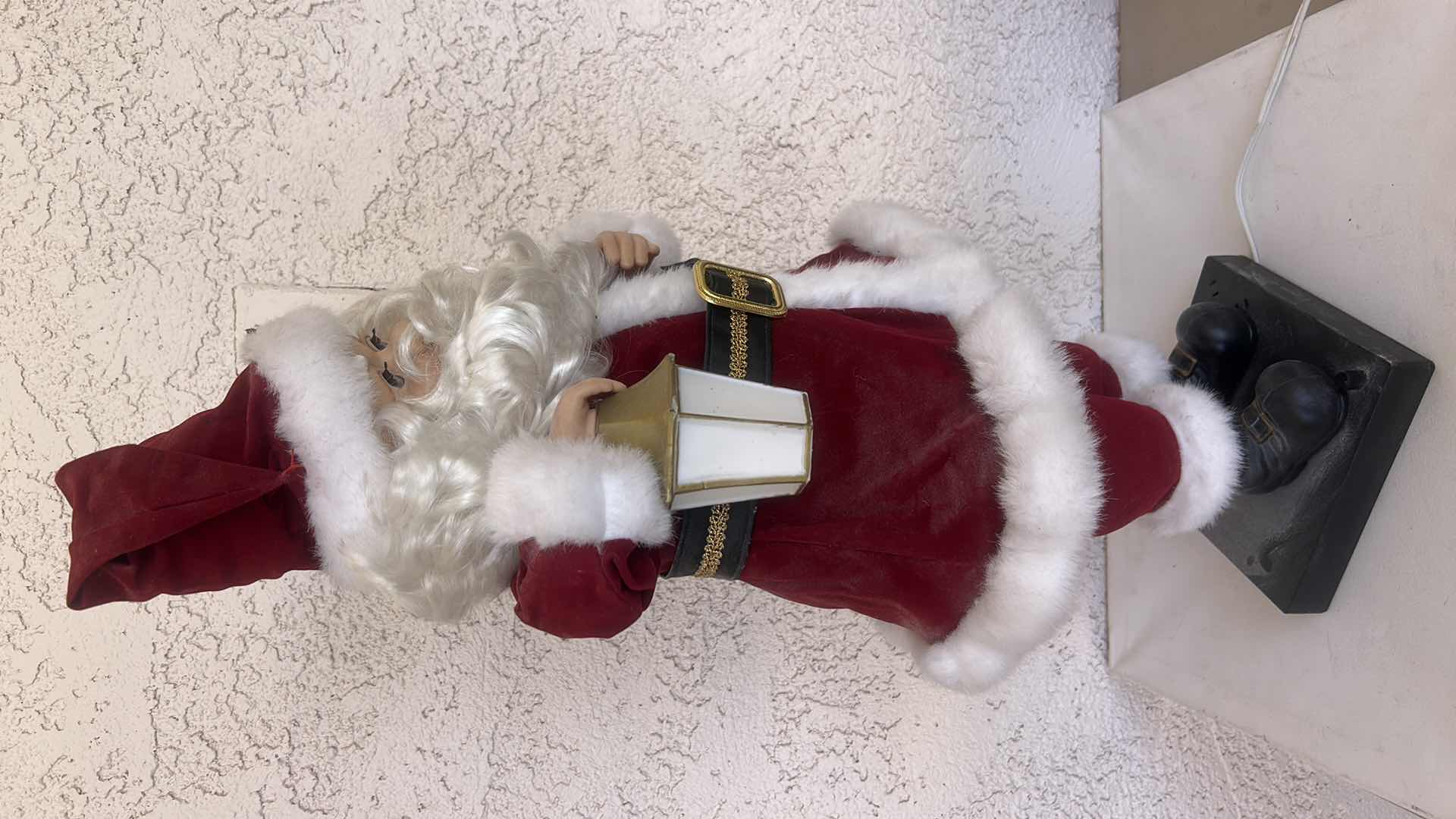 View 3 of ANIMATED & ILLUMINATED SANTA CLAUS FIGURE H30”
