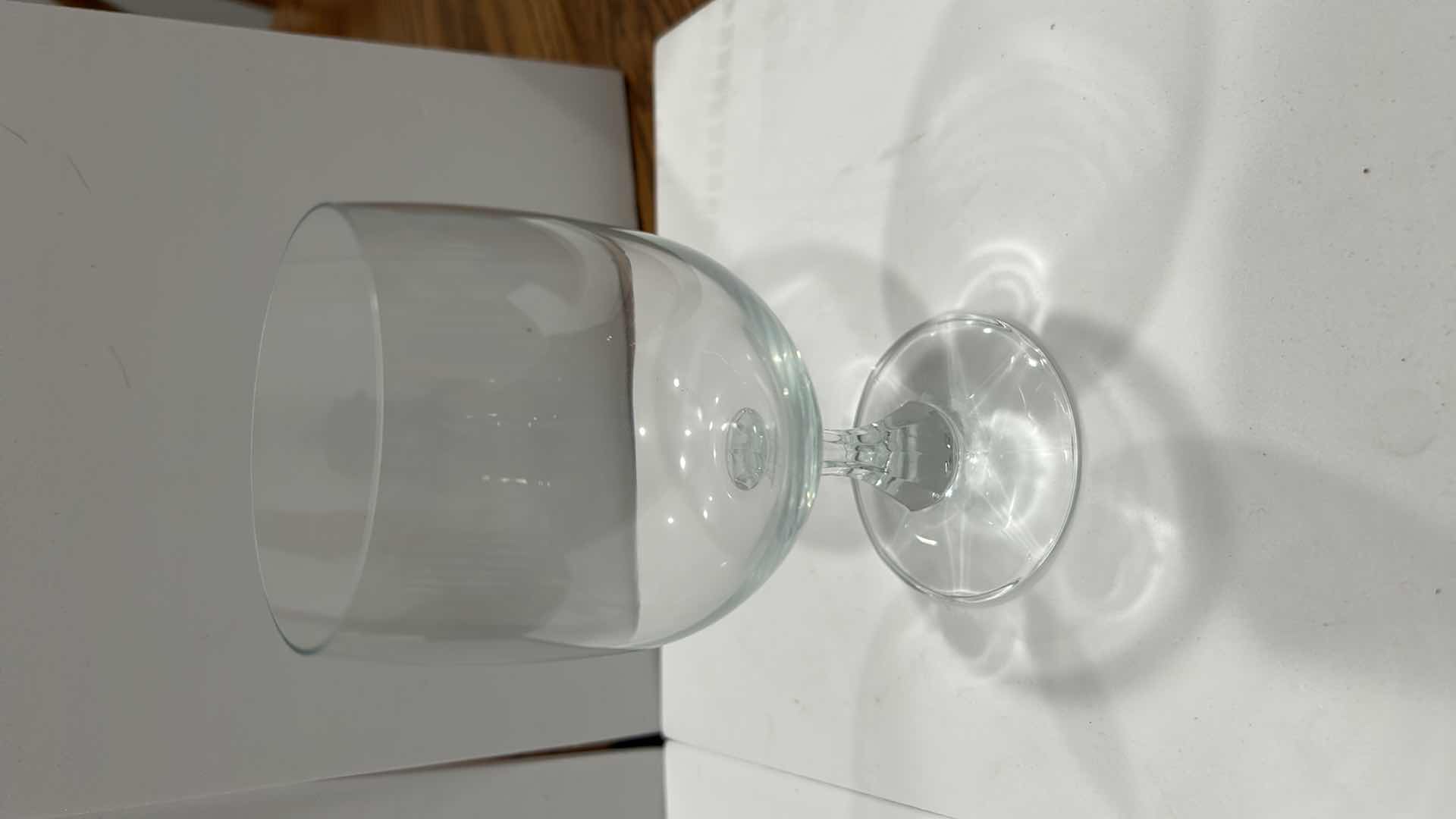 Photo 1 of 11- CLEAR GLASS GOBLETS