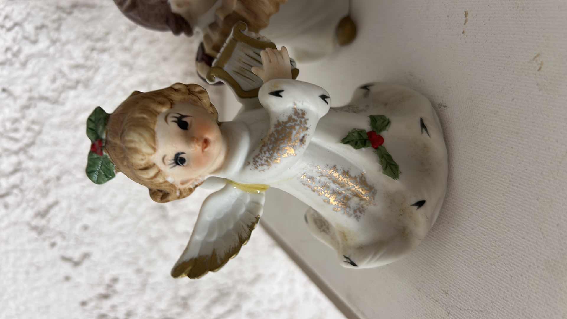 Photo 1 of 5 - CERAMIC ANGEL FIGURINES H4”