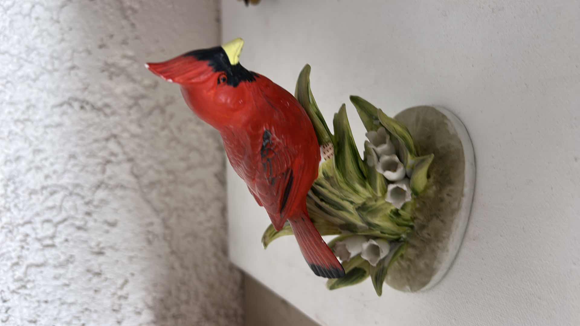 Photo 1 of FOUR CERAMIC CARDINAL FIGURINES, TALLEST H 5.5”