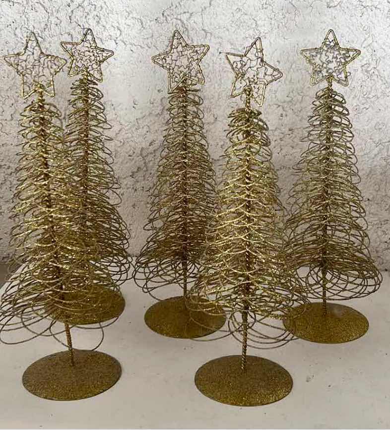Photo 1 of 5 - 13” WIRE CHRISTMAS TREES