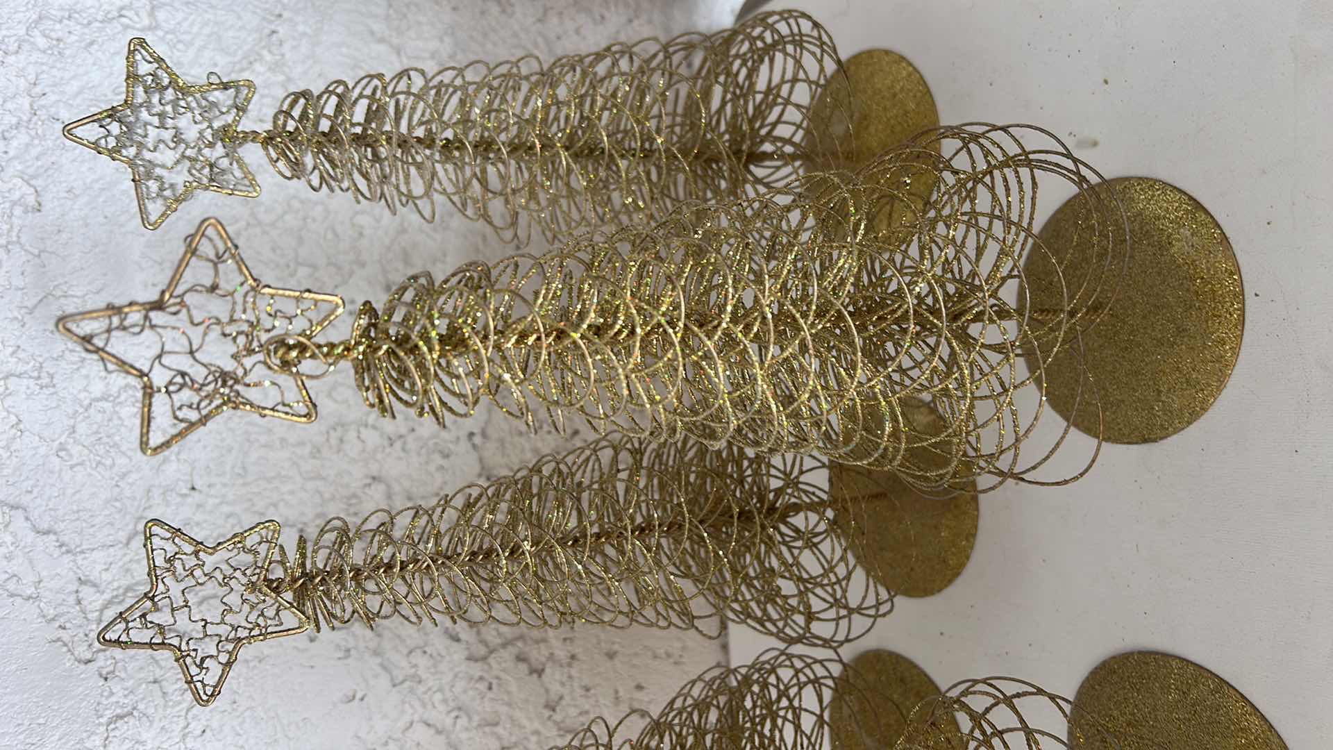 Photo 1 of 5 - 13” WIRE CHRISTMAS TREES