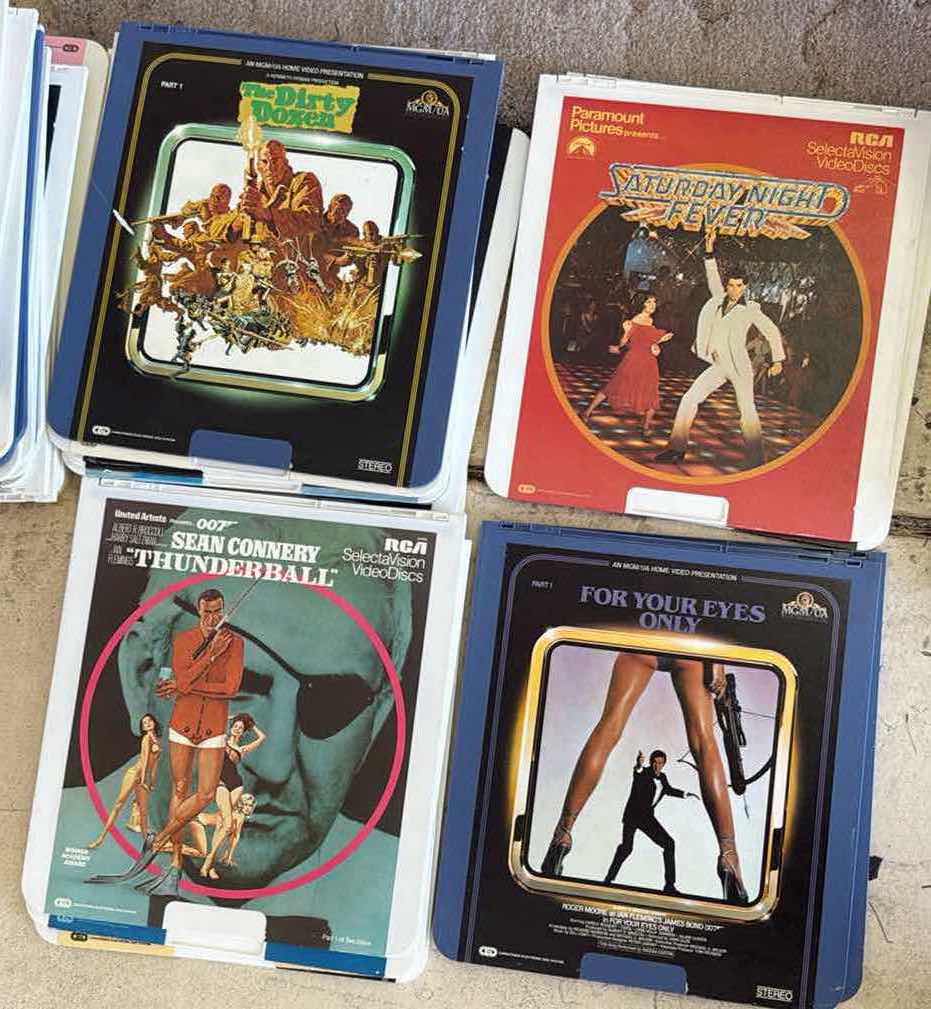 Photo 1 of 19 VINTAGE RCA SELECTAVISION CED VIDEO DISCS VARIOUS TITLES