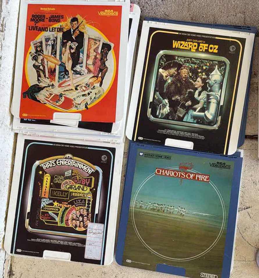 Photo 1 of 21-VINTAGE RCA SELECTAVISION CED VIDEO DISCS VARIOUS TITLES