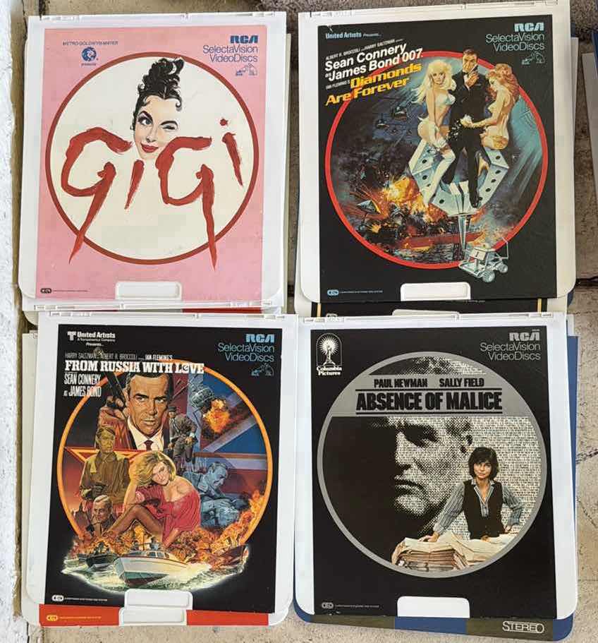 Photo 1 of 21-VINTAGE RCA SELECTAVISION CED VIDEO DISCS VARIOUS TITLES