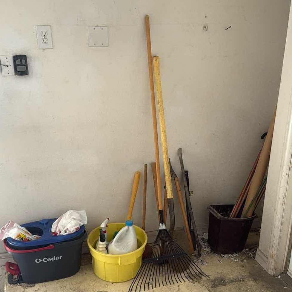 Photo 1 of ASSORTED CLEANING SUPPLIES/TOOLS $99