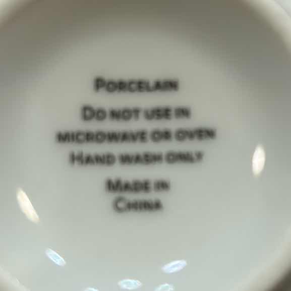 Photo 1 of 12-WHITE PORCELAIN SMALL DESSERT BOWLS W GOLD RIM GREEN HOLLY RED BERRY