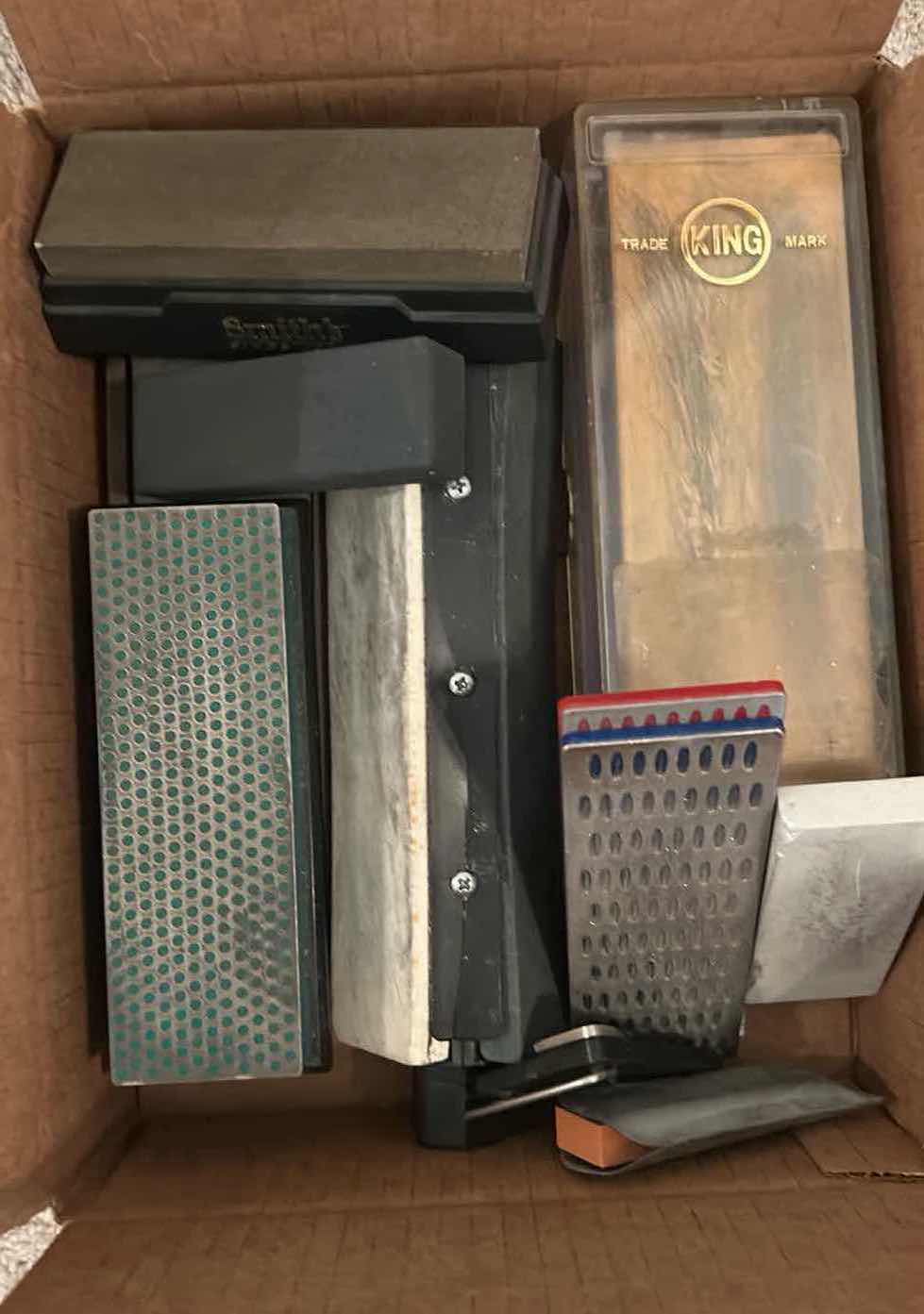Photo 1 of CONTENTS OF BOX SHARPENING STONES