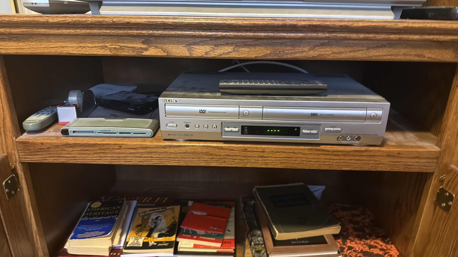 View 4 of SONY TV W DVD/VCR COMBO/ TV STAND/ BOOKS 38X22 H29”
