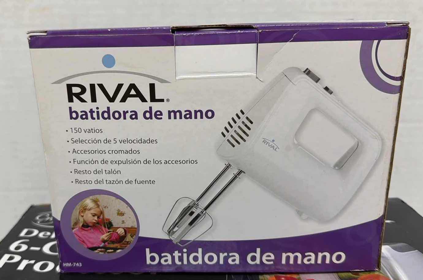 View 3 of 2-NIB KITCHEN APPLIANCES (CROFTON 6 CUP FOOD PROCESSOR, RIVAL HAND MIXER)