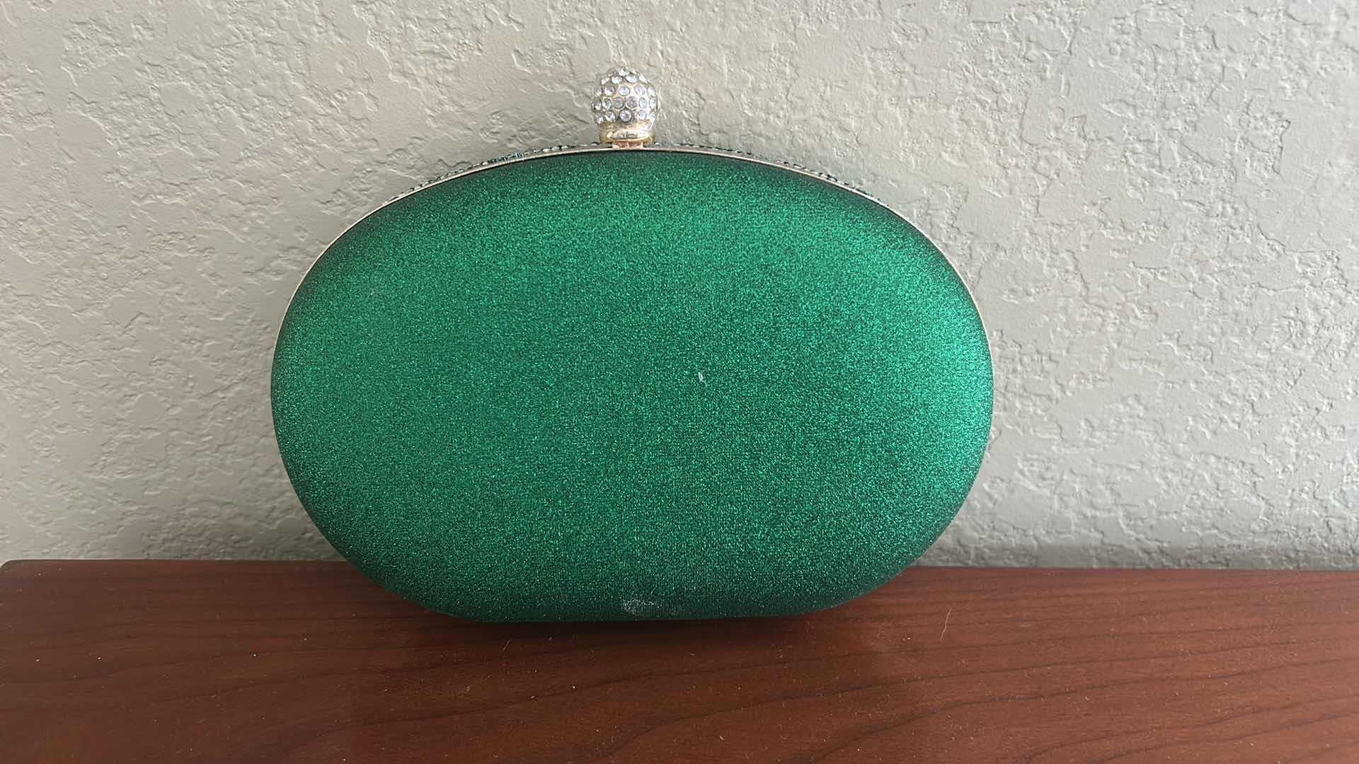 View 2 of RHINESTONE PEACOCK EVENING CLUTCH BAG
