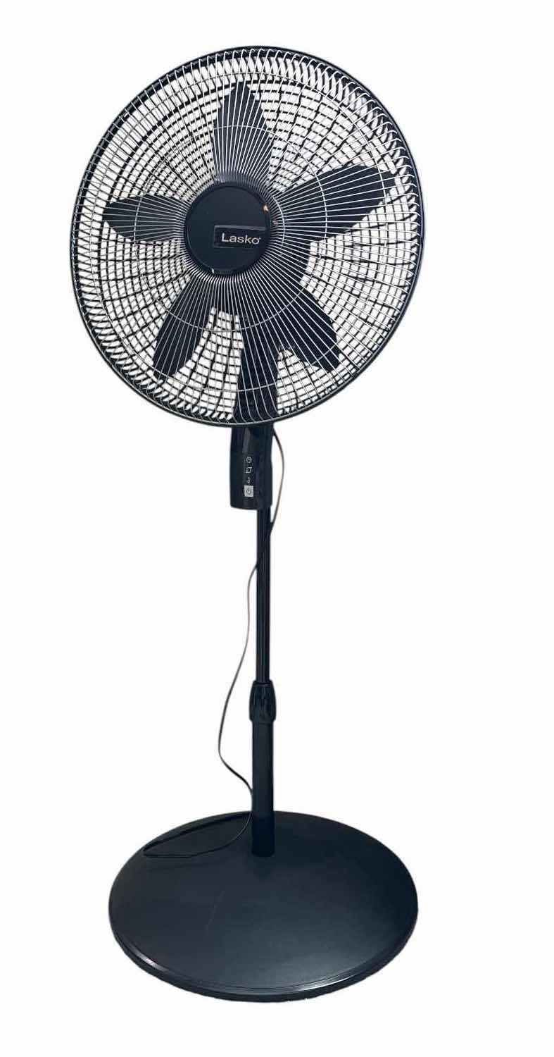 Photo 1 of LASKO ADJUSTABLE PEDESTAL FAN – BLACK