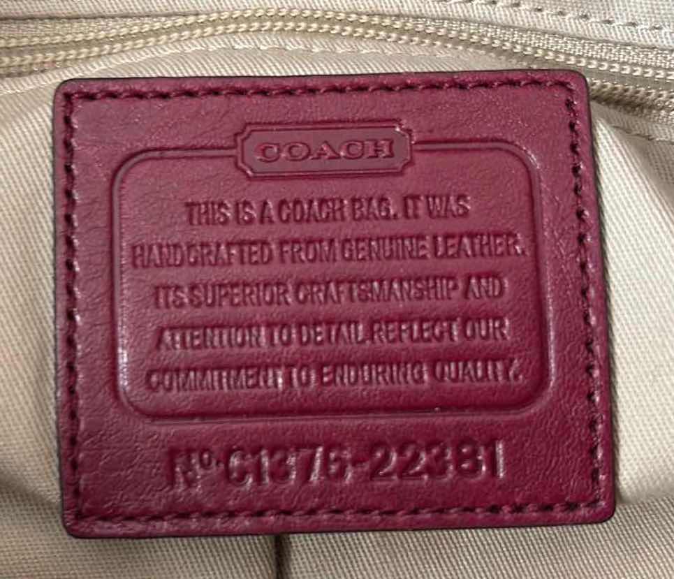 View 3 of COACH LEGACY FUCHSIA LEATHER DUFFLE SHOULDER / CROSSBODY BAG-NOT AUTHENTICATED