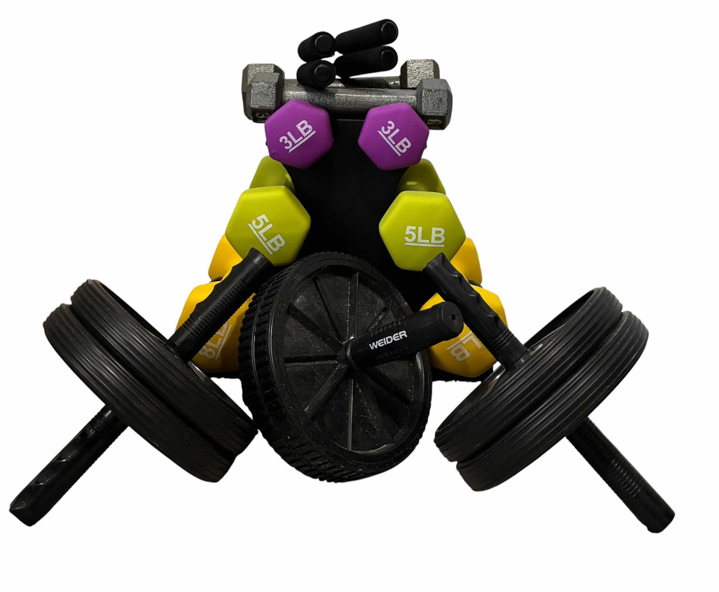 Photo 1 of WORKOUT EQUIPMENT, WEIGHTS