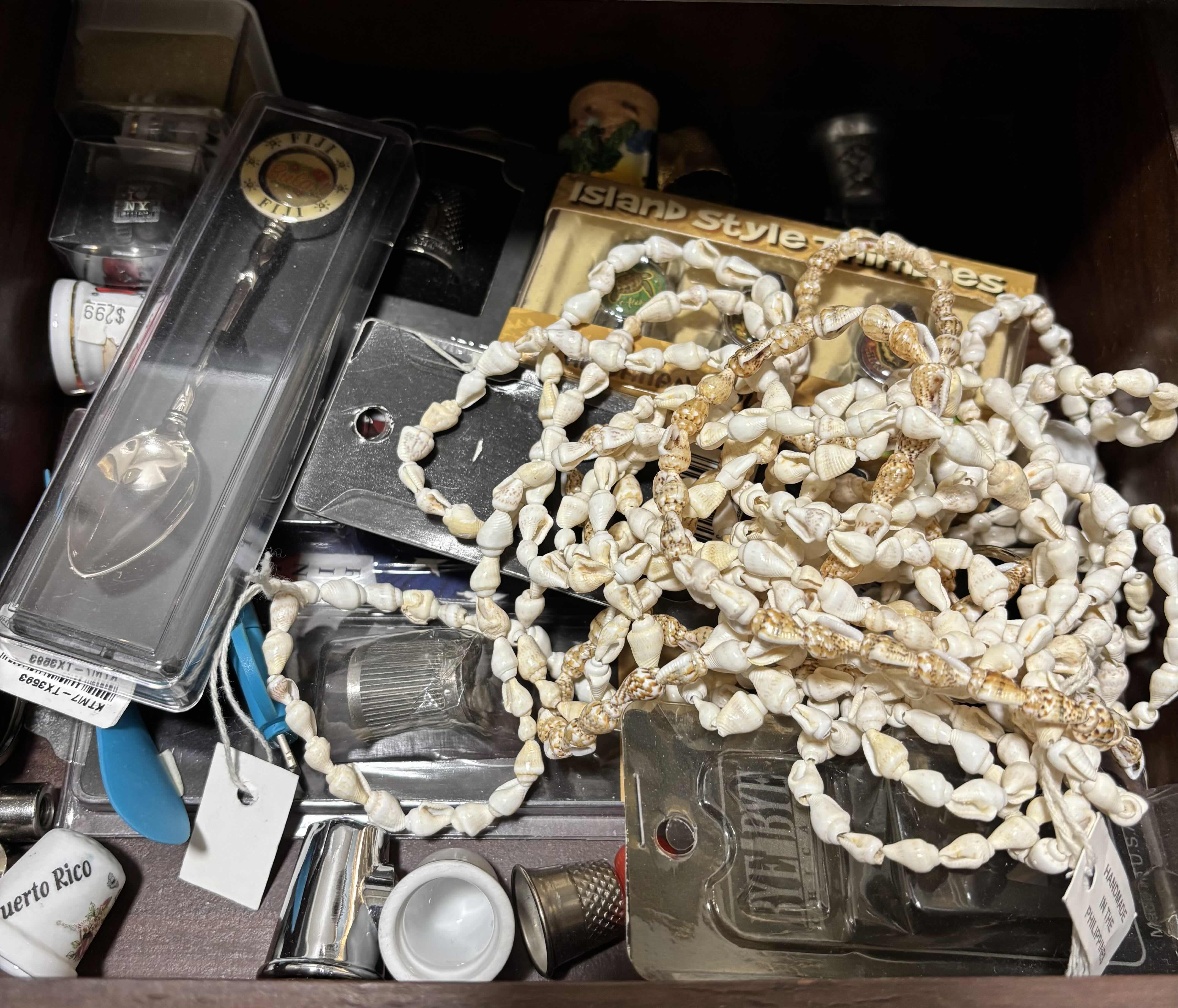 Photo 1 of COLLECTION OF THIMBLES, SPOONS & MORE