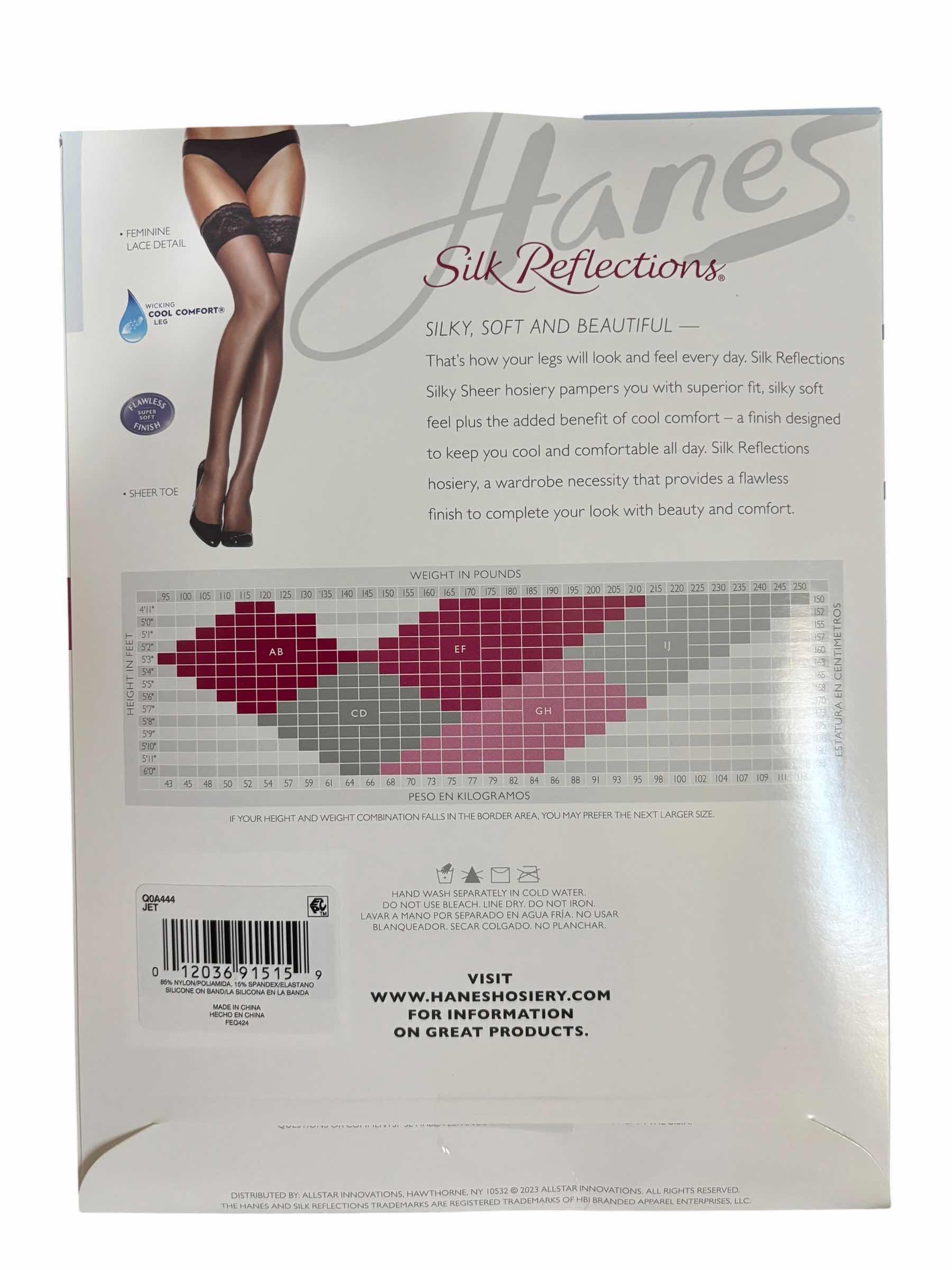 Photo 1 of NIB SILK REFLECTIONS HOSIERY SIZES AB, CD & EF $112