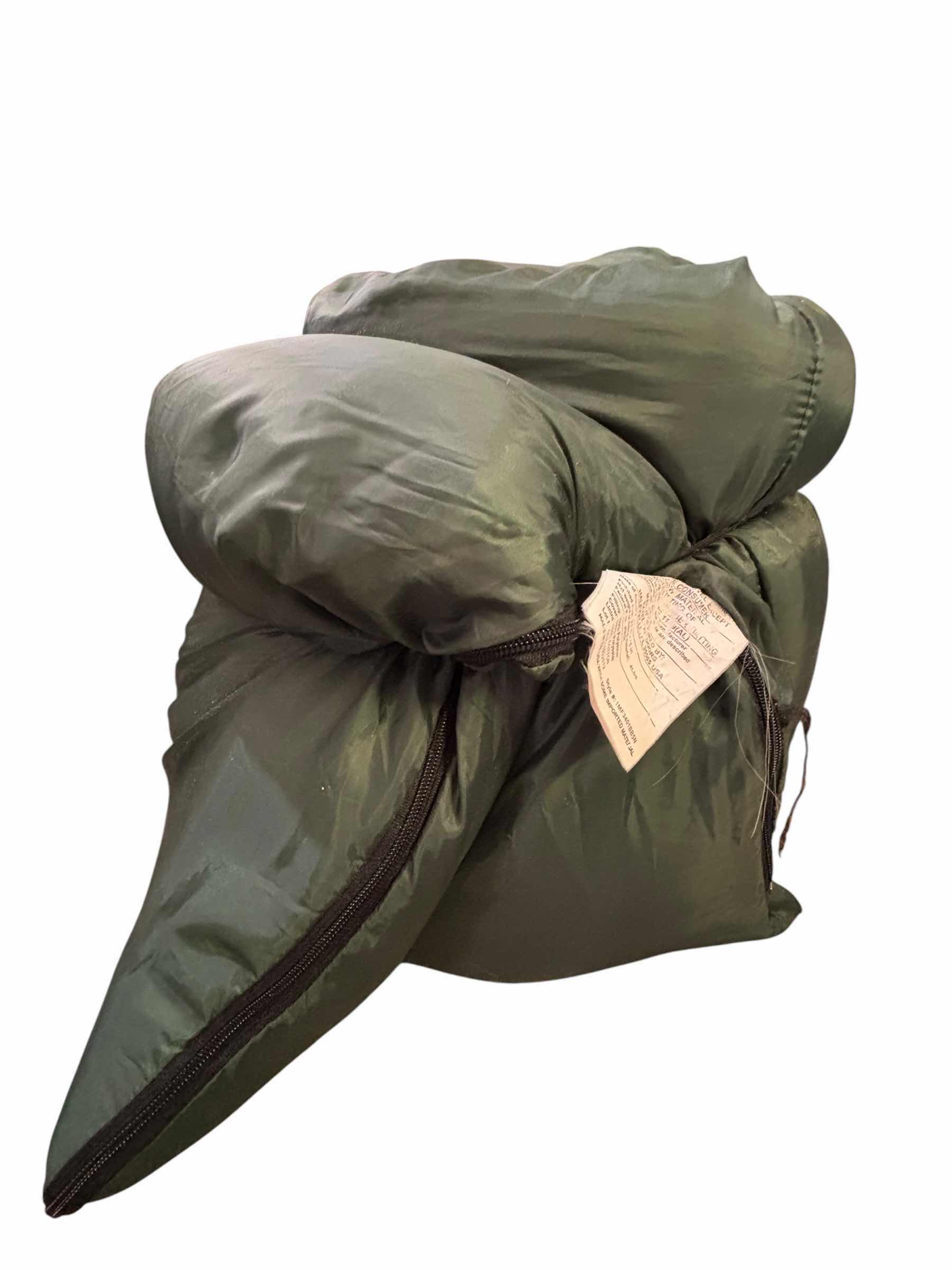 Photo 1 of SLEEPING BAG & COLLAPSIBLE CLOTHES HAMPER/TRASH CAN