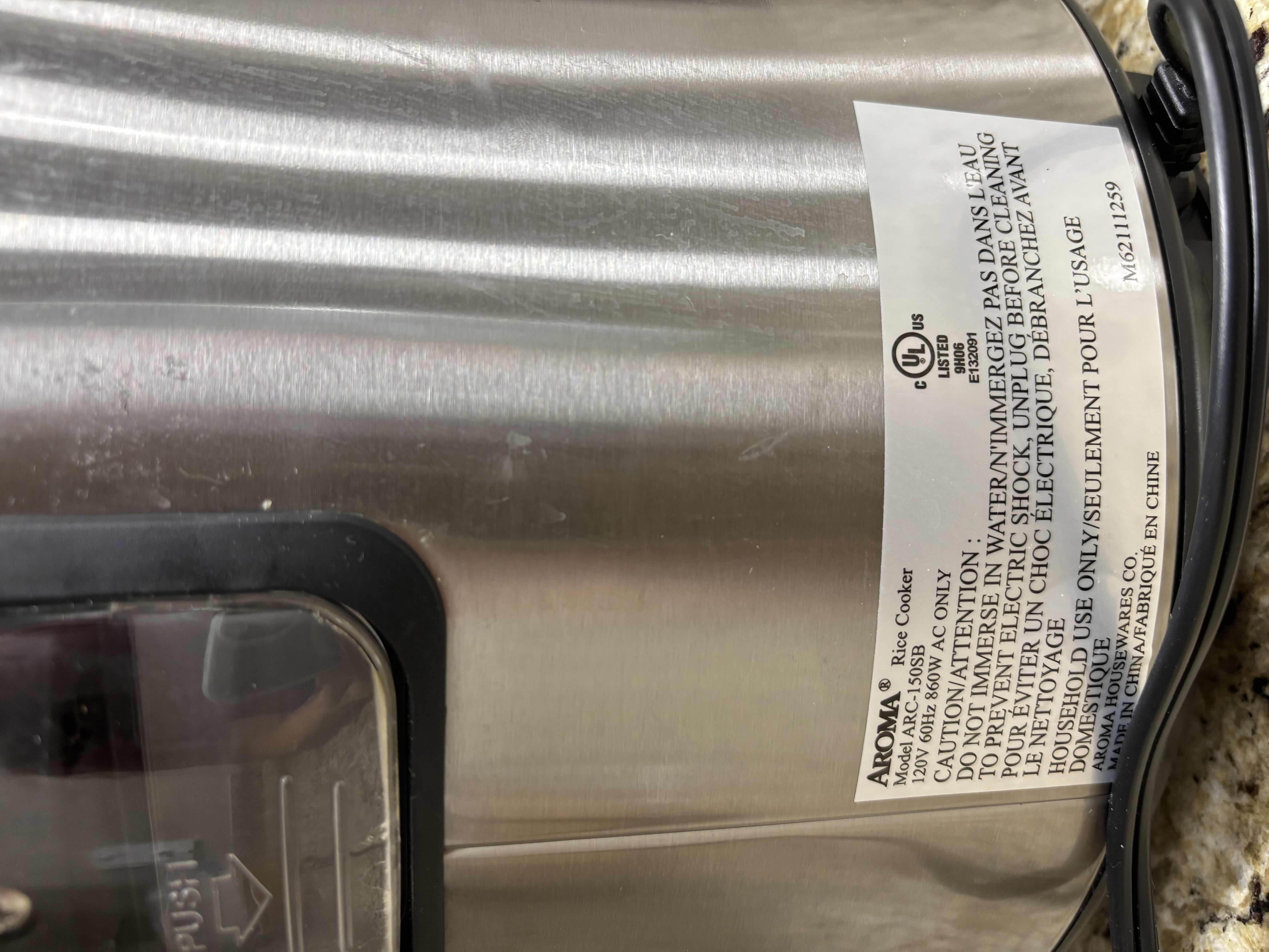 Photo 1 of AROMA RICE COOKER $68