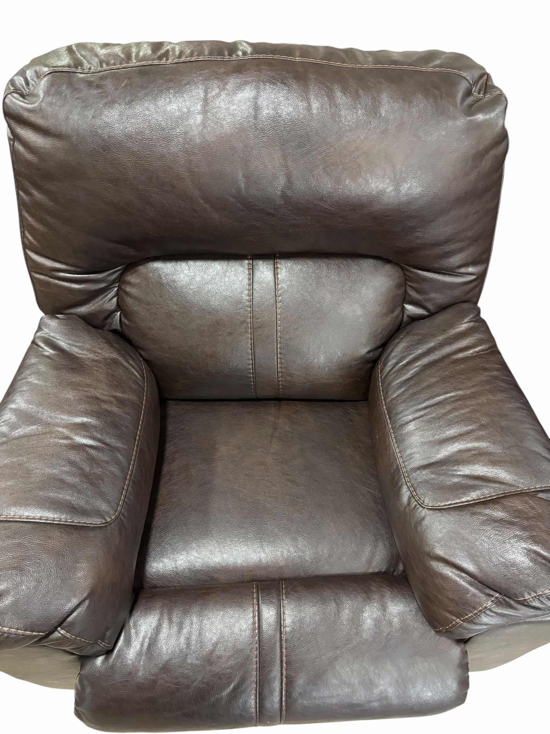 Photo 1 of SIGNATURE DESIGN BY ASHLEY BARRETSVILLE DURABLEND CHOCOLATE ROCKER RECLINER 41” X 41” X H42” $1250