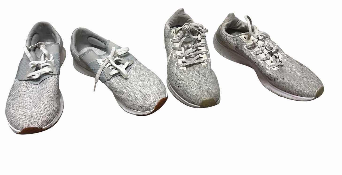 Photo 1 of 2- PAIRS WOMEN’S ATHLETIC RUNNING SHOES – NEW BALANCE & NIKE SIZE 9 & 9.5