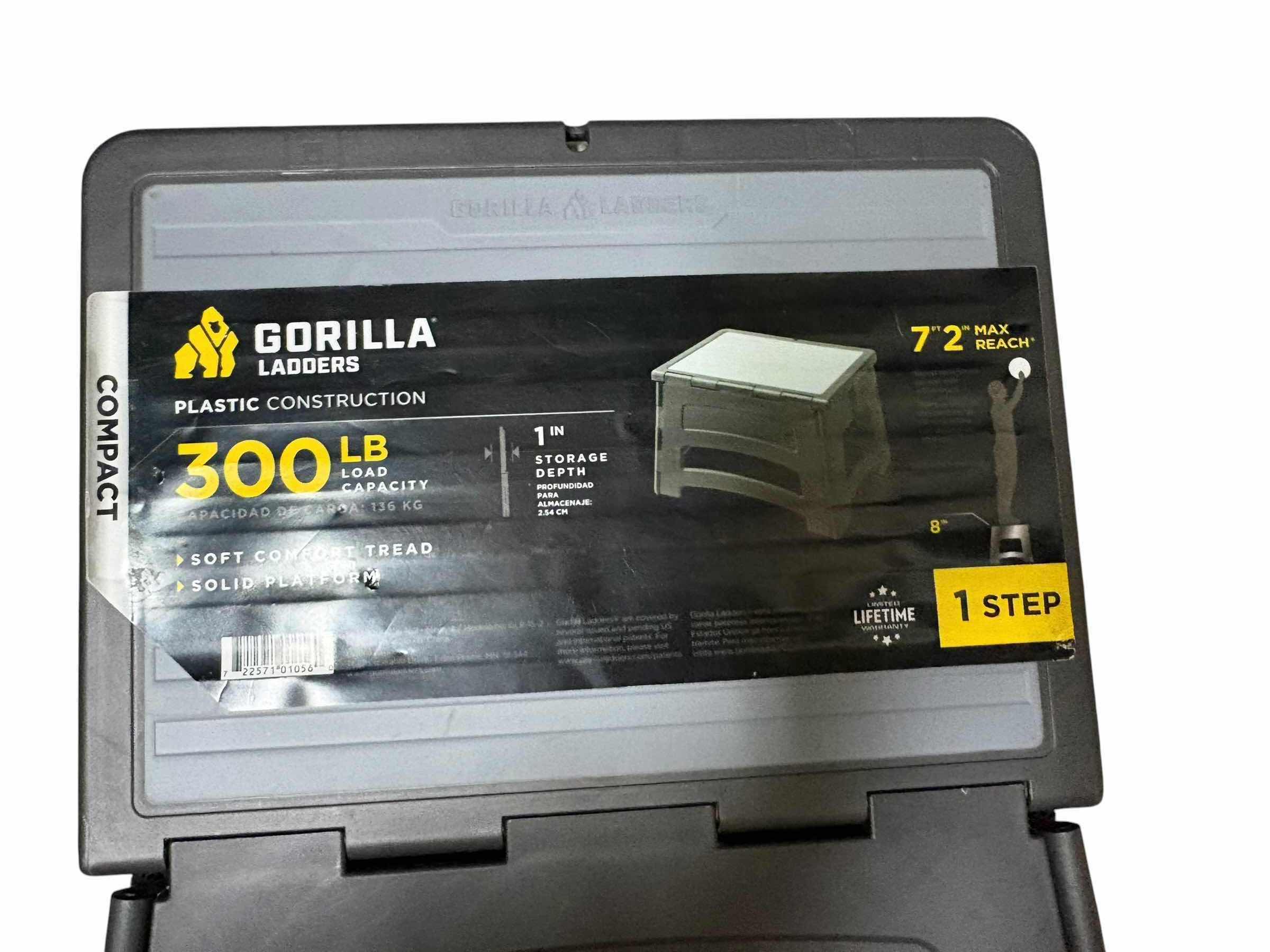 Photo 1 of 2-PCS GORILLA LADDERS 1-STEP COMPACT FOLDING STEP STOOLS H8.5”