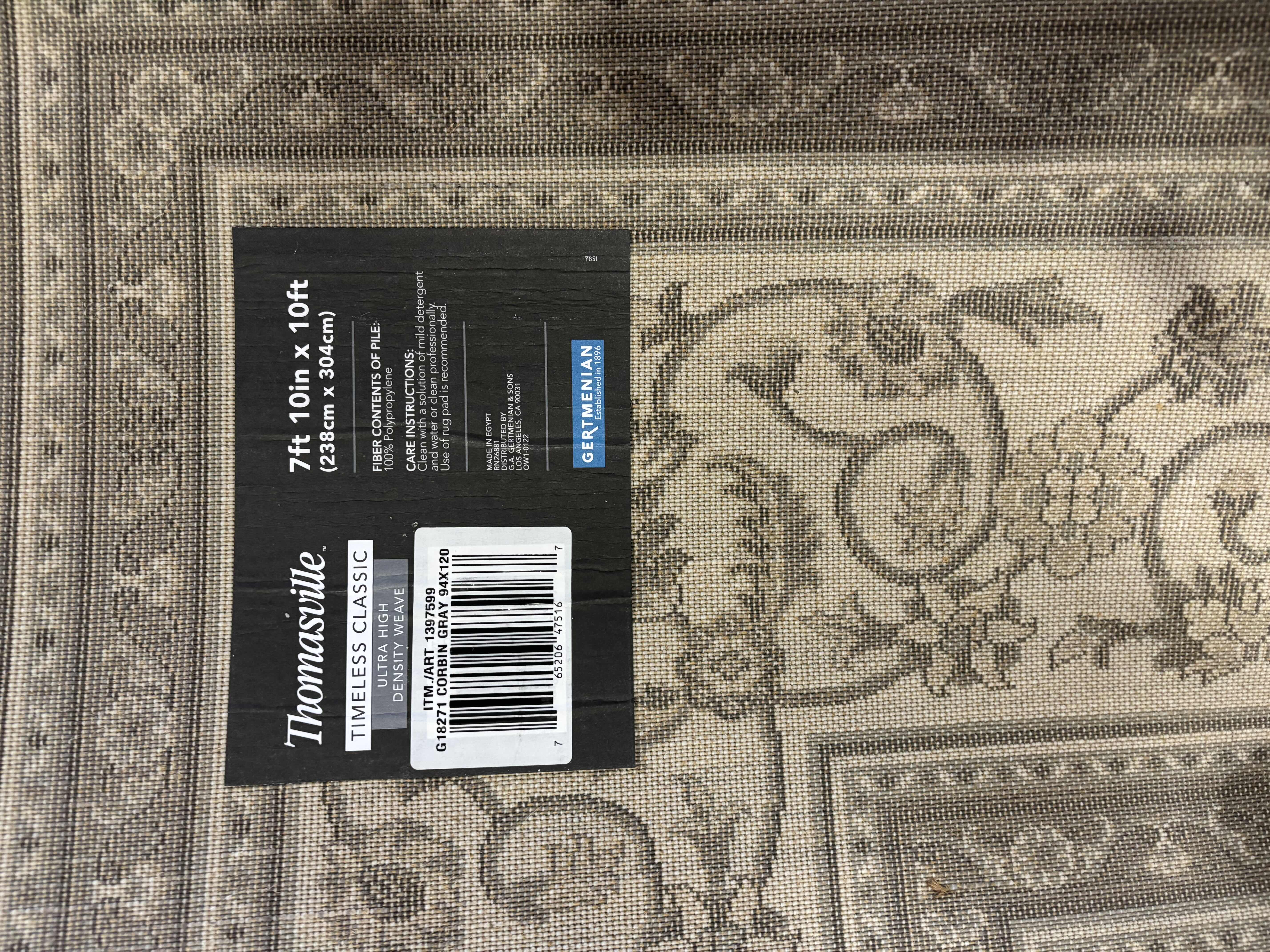 Photo 1 of THOMASVILLE TIMELESS CLASSIC AREA RUG 7’ 10” X 10’ $290