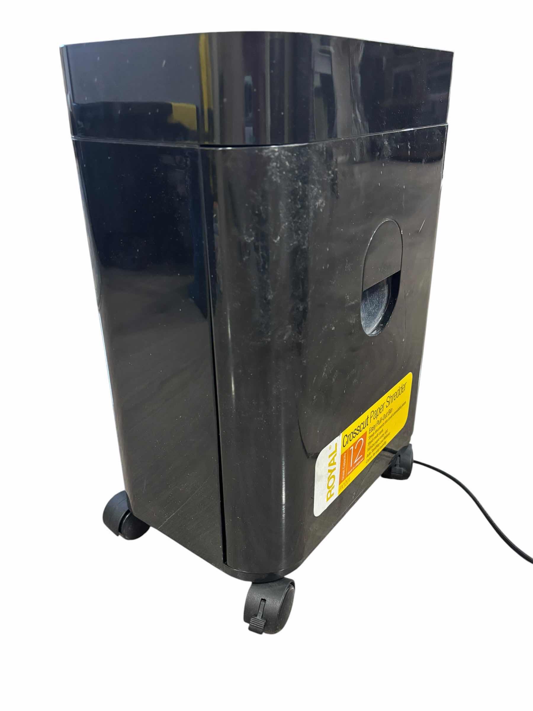 Photo 1 of ROYAL CROSSCUT PAPER SHREDDER 12 SHEET CAPACITY