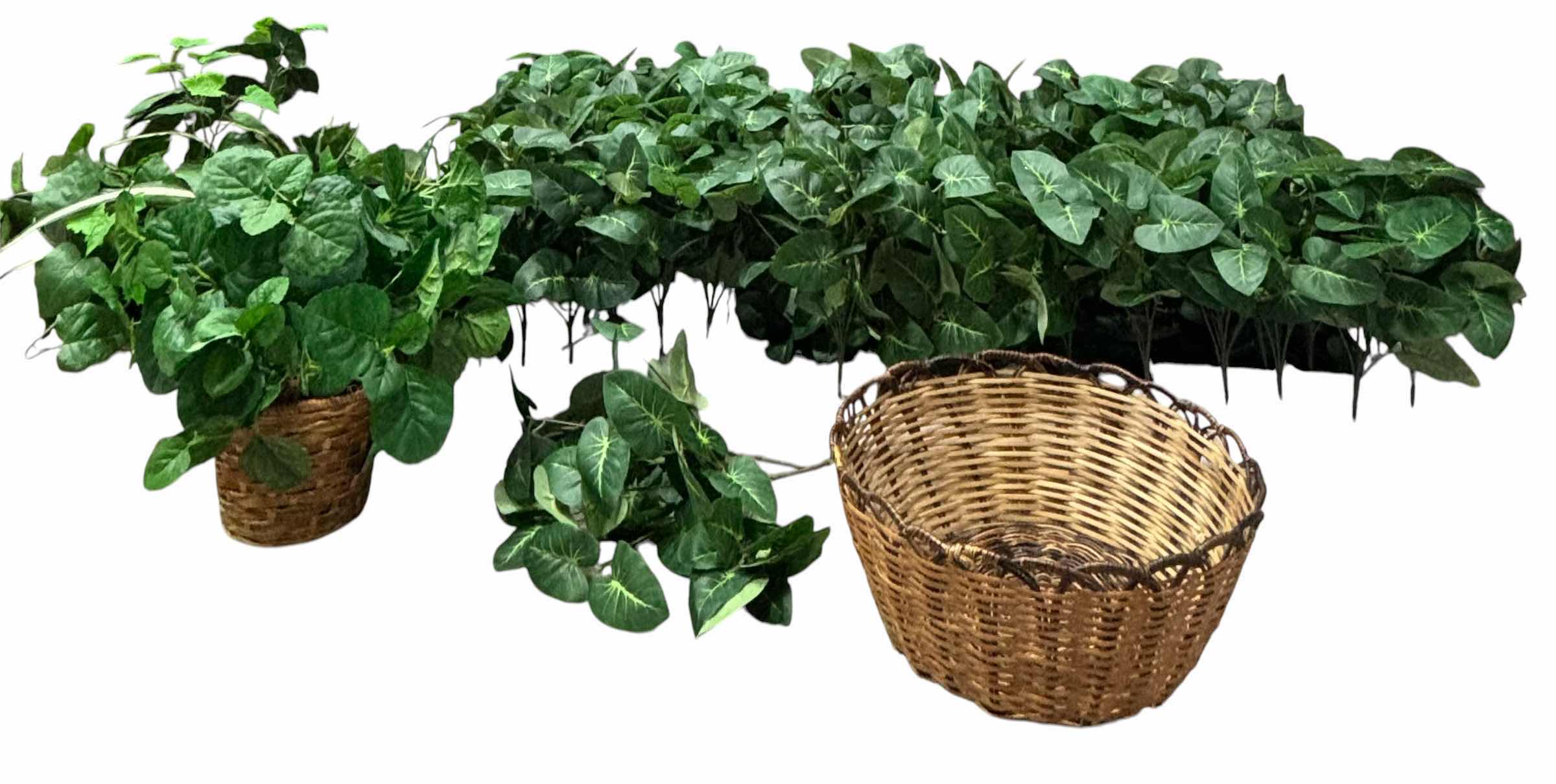 Photo 1 of ARTIFICIAL LEAVES, SOME IN BASKETS & OTHERS IN STYROFOAM