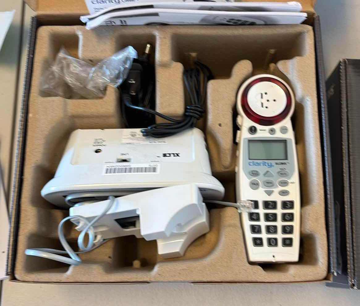 Photo 1 of 2-PCS CLARITY XLC8 AMPLIFIED CORDLESS PHONE WITH XLC8HS EXTRA HANDSET