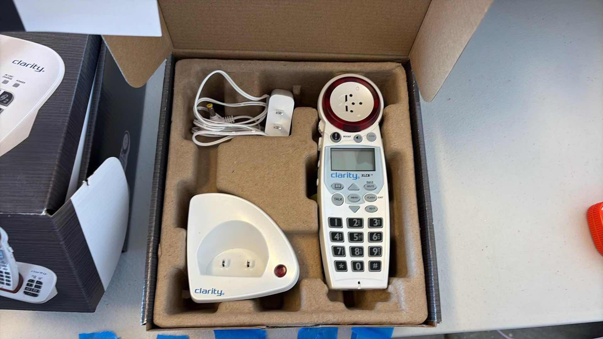Photo 1 of 2-PCS CLARITY XLC8 AMPLIFIED CORDLESS PHONE WITH XLC8HS EXTRA HANDSET