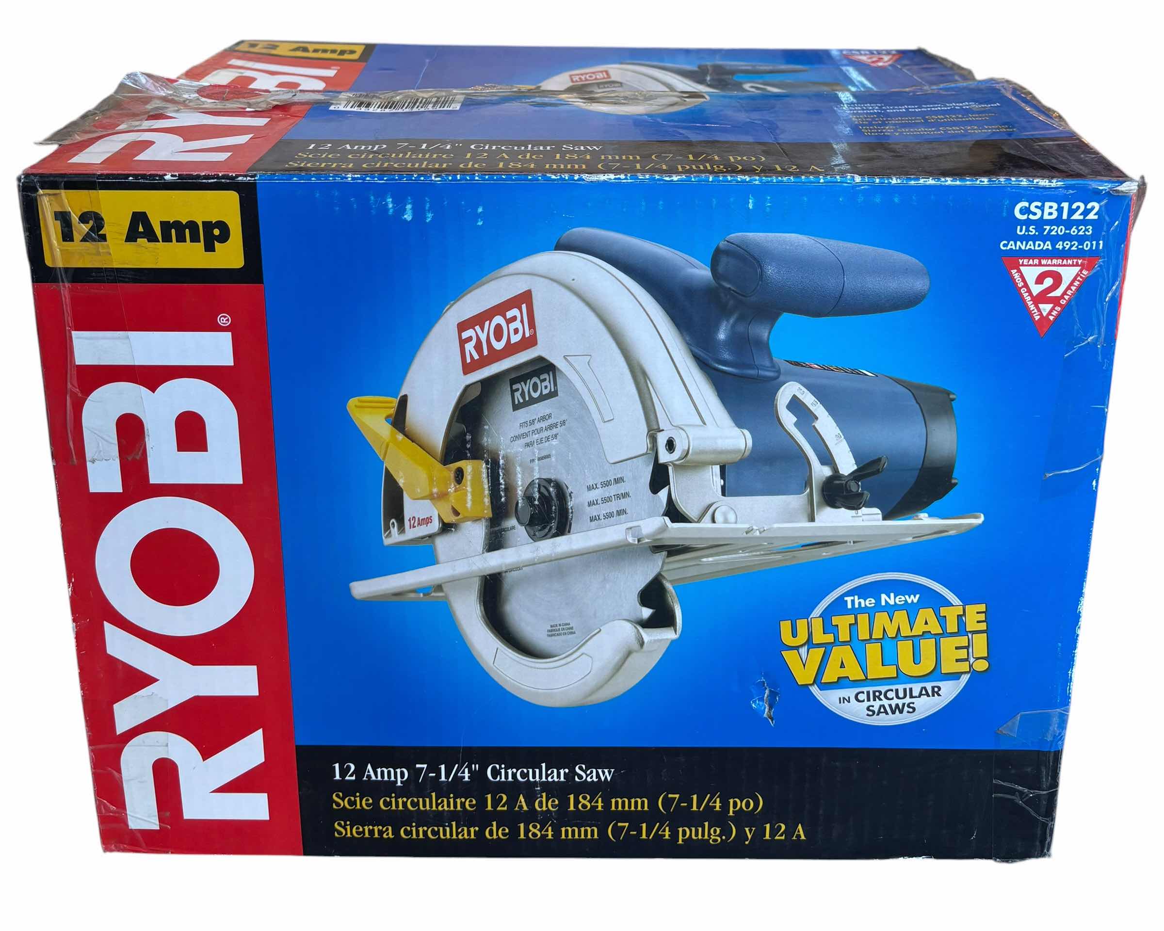 Photo 1 of RYOBI 12 AMP CIRCULAR SAW