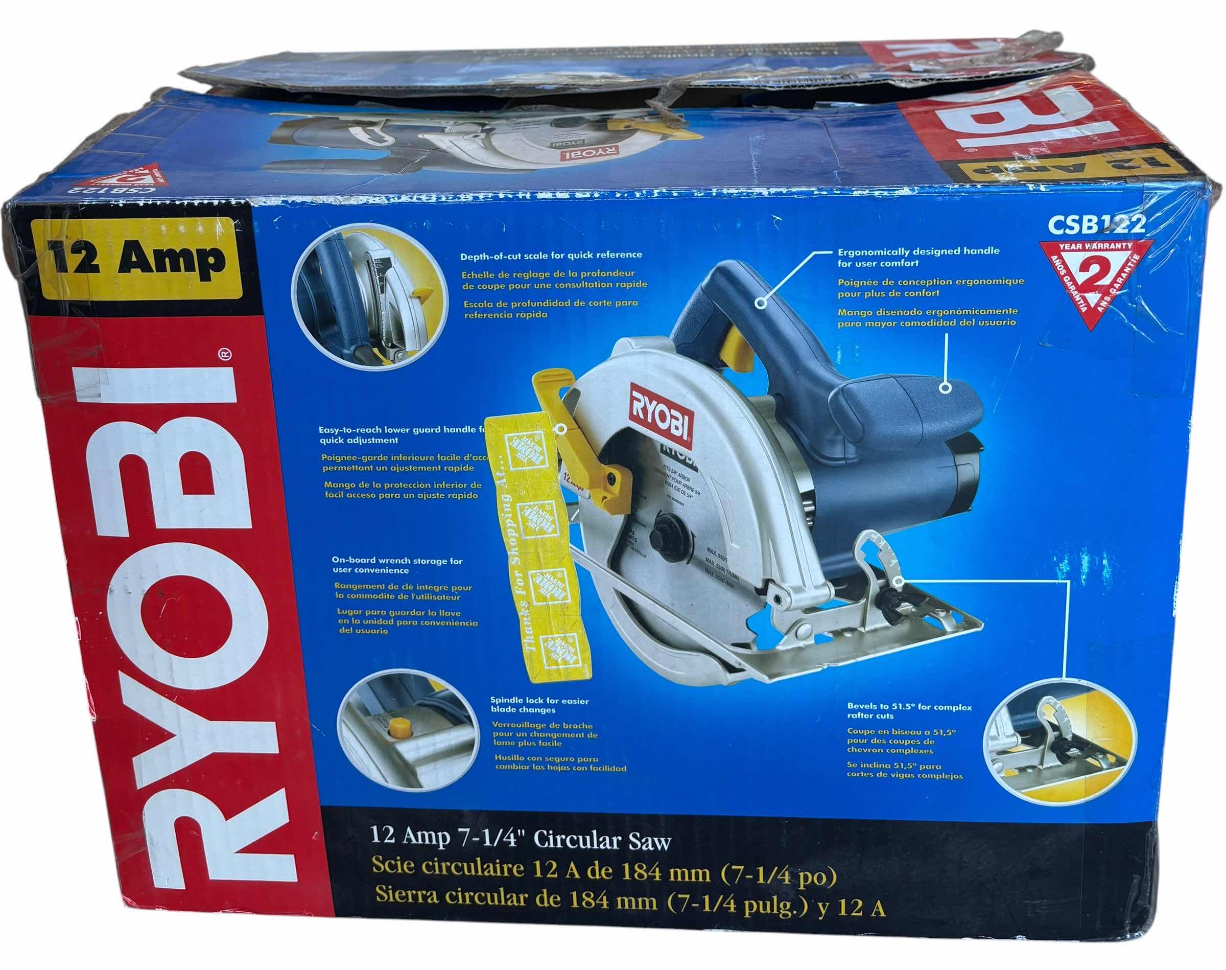 Photo 1 of RYOBI 12 AMP CIRCULAR SAW
