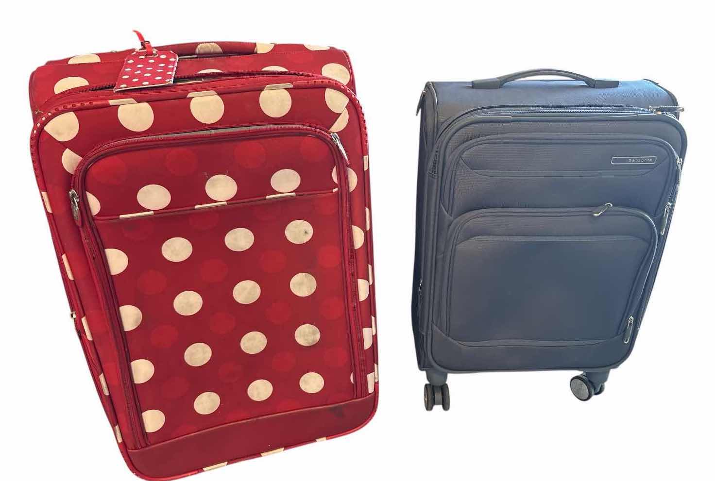 Photo 1 of 2-PCS SOFT CASE LUGGAGE - SAMSONITE & UNKNOWN BRAND 16”X10”H25”