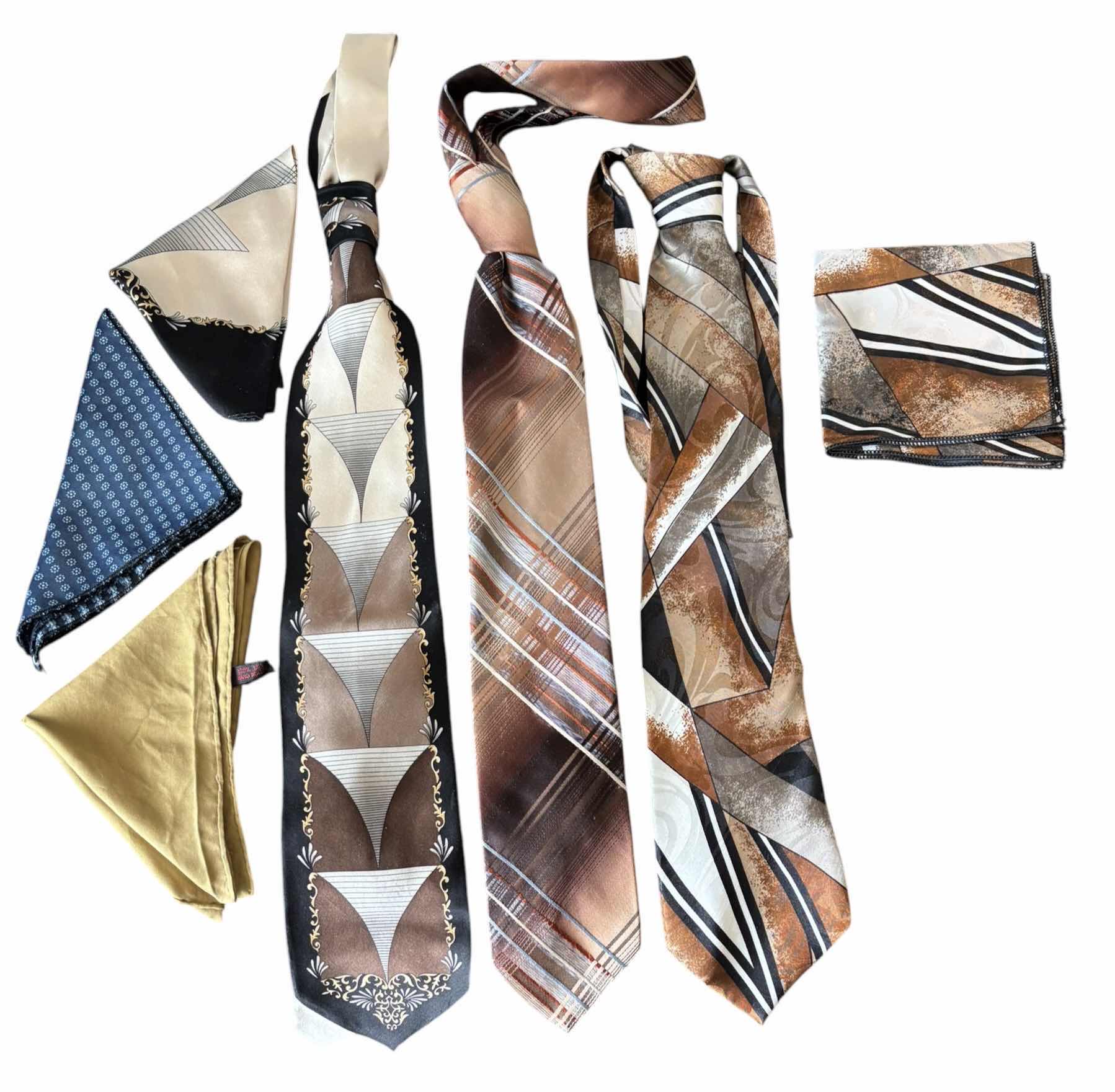 View 1 of MEN’S TIES WITH MATCHING HANDKERCHIEFS