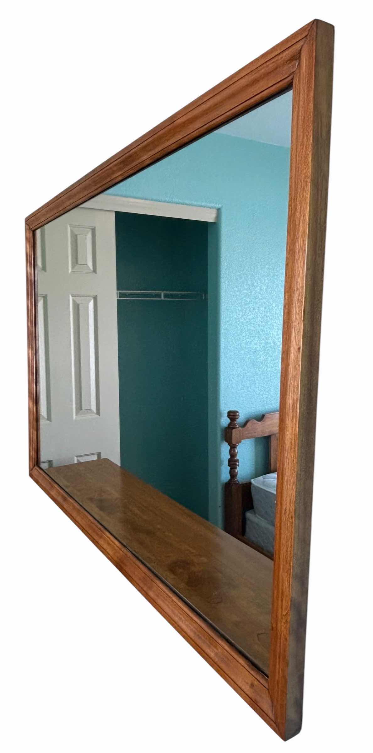 View 3 of WOOD FRAMED WALL MIRROR 48” X 34”