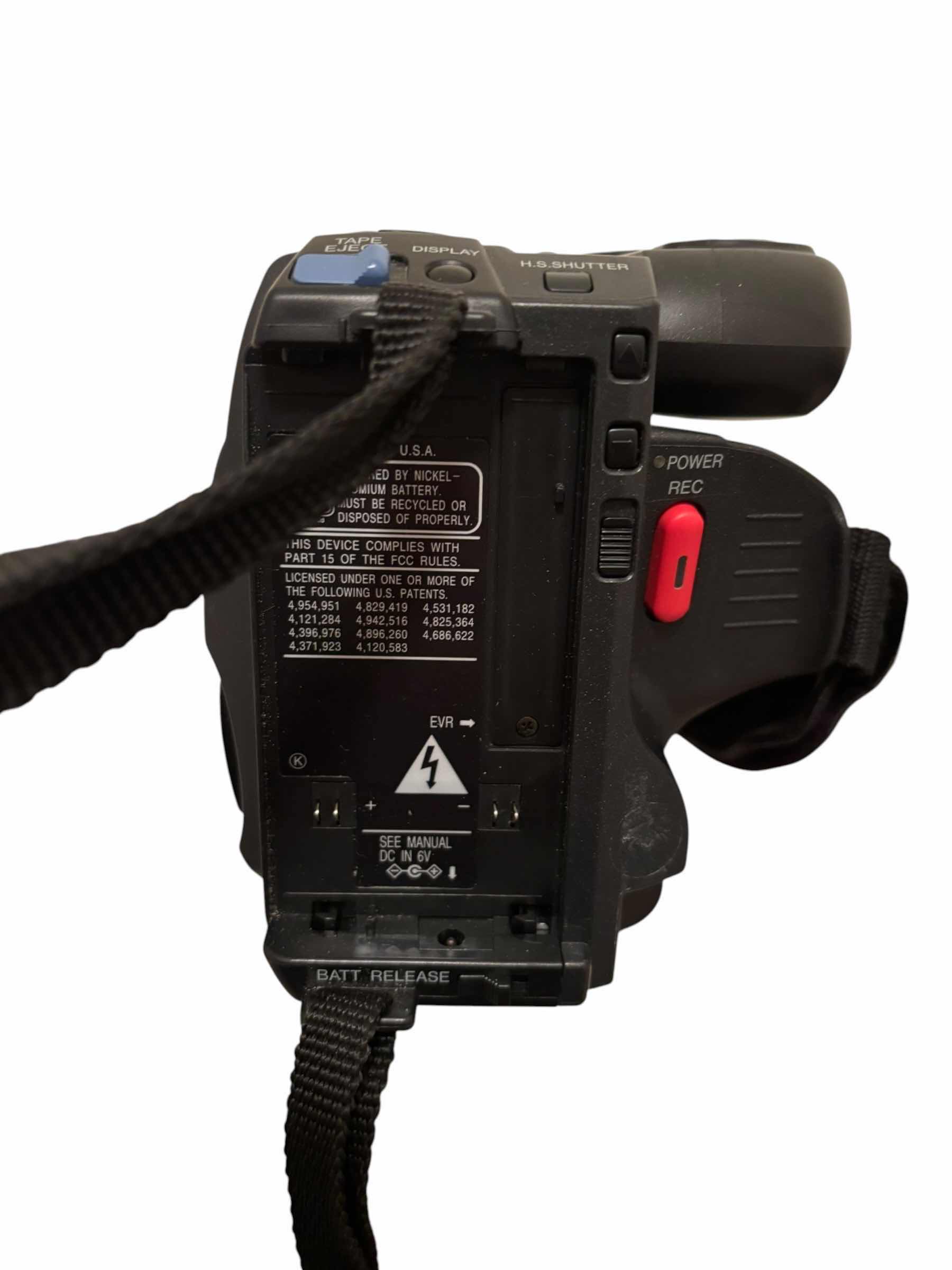 View 2 of VINTAGE PANASONIC CAMCORDER IN CARRYING CASE