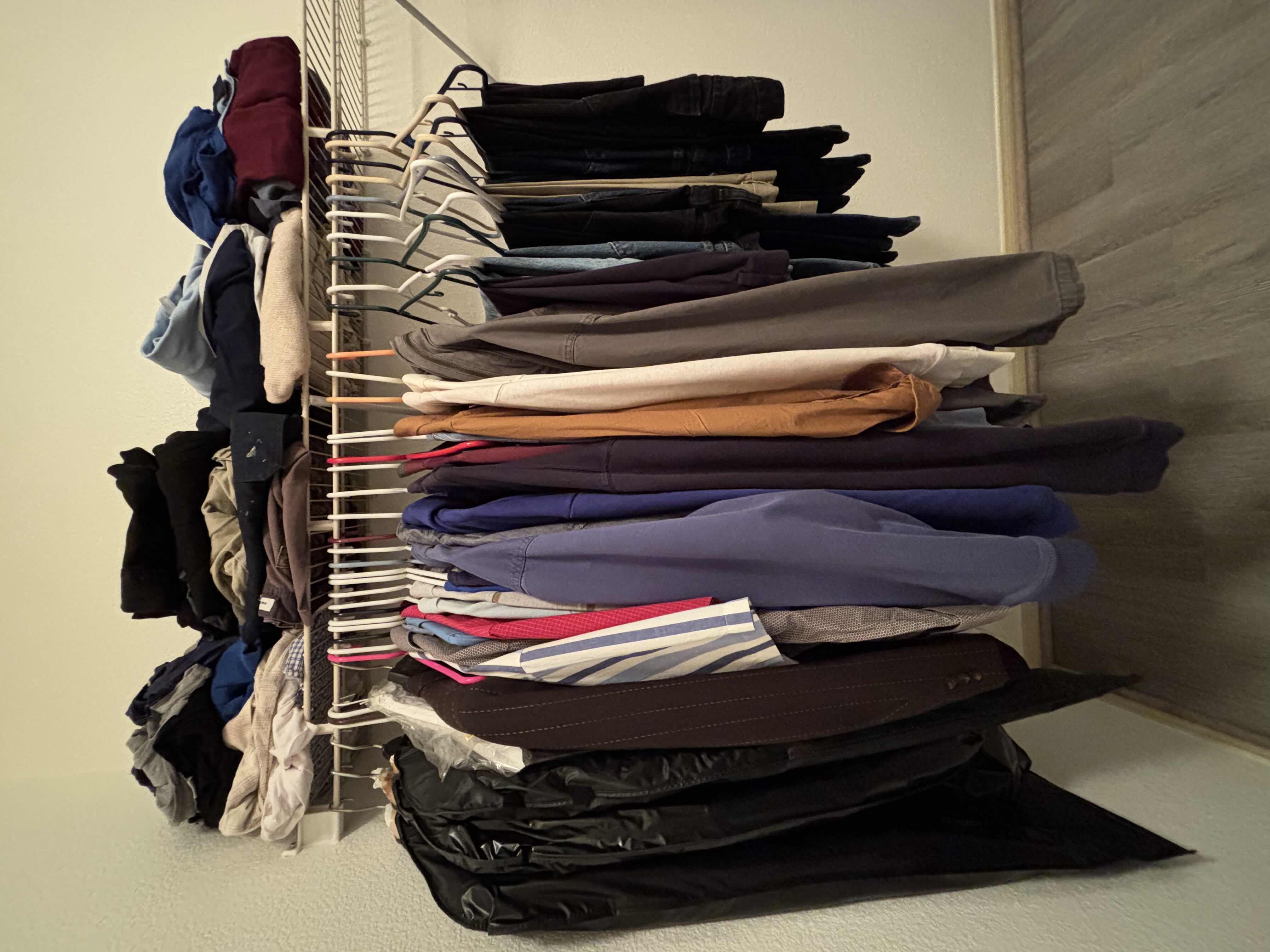 View 1 of CONTENTS OF CLOSET: MEN’S CLOTHES SIZE M-L