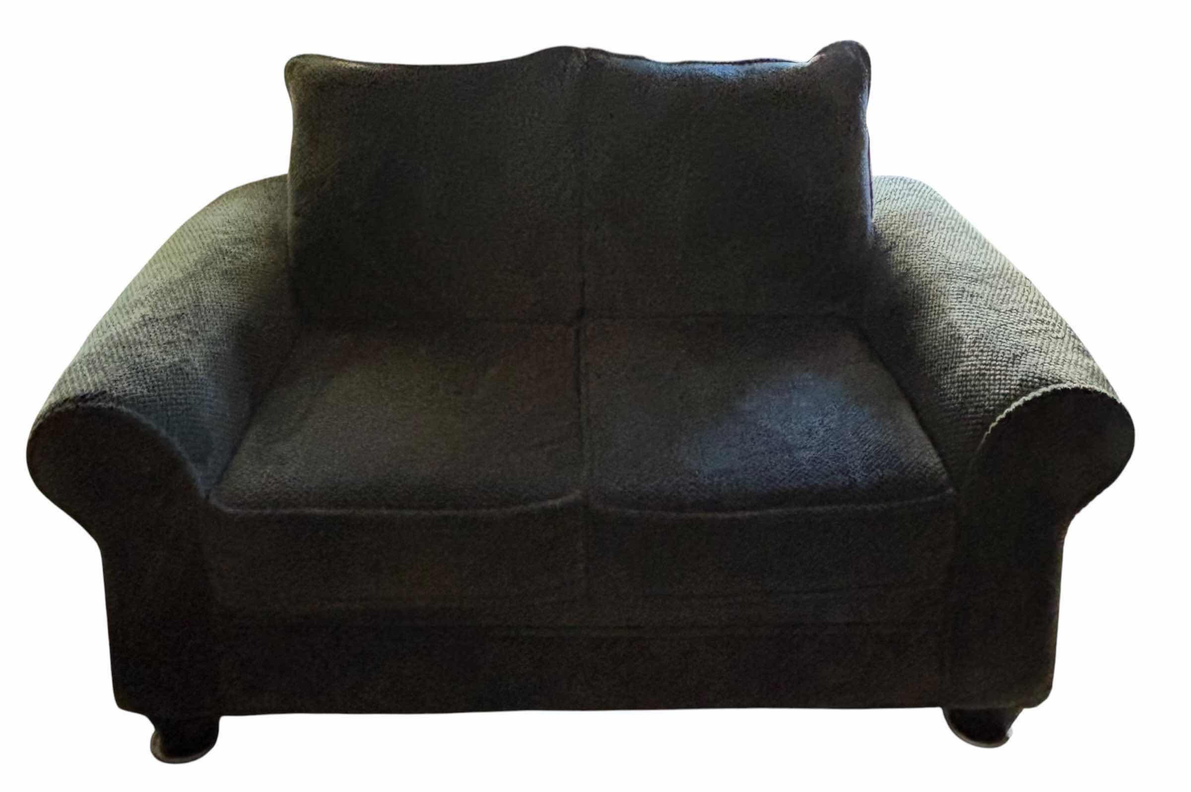 View 1 of SLATE GRAY TWO CUSHION COUCH 72”L