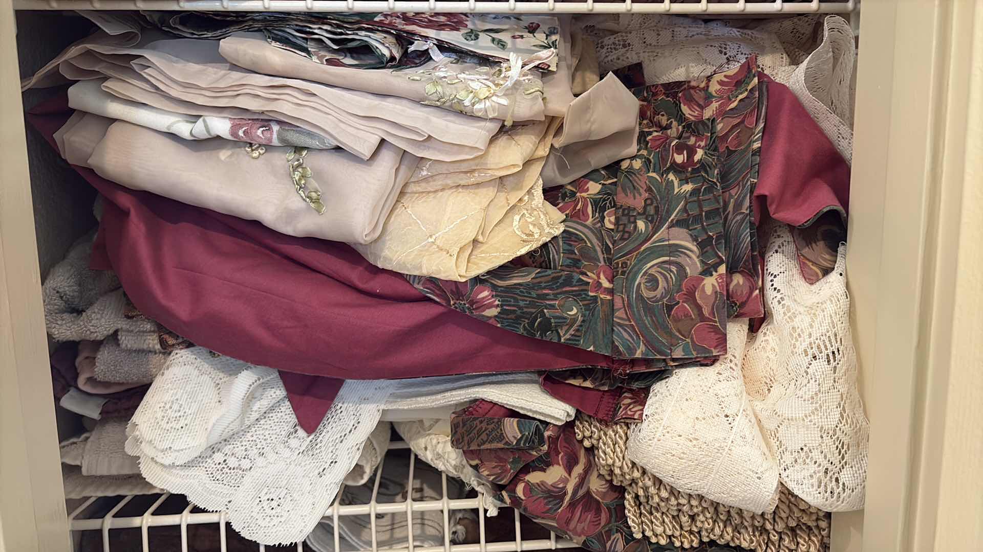 View 2 of CONTENTS OF PRIMARY LINEN CLOSET-BEDDING & TOWELS