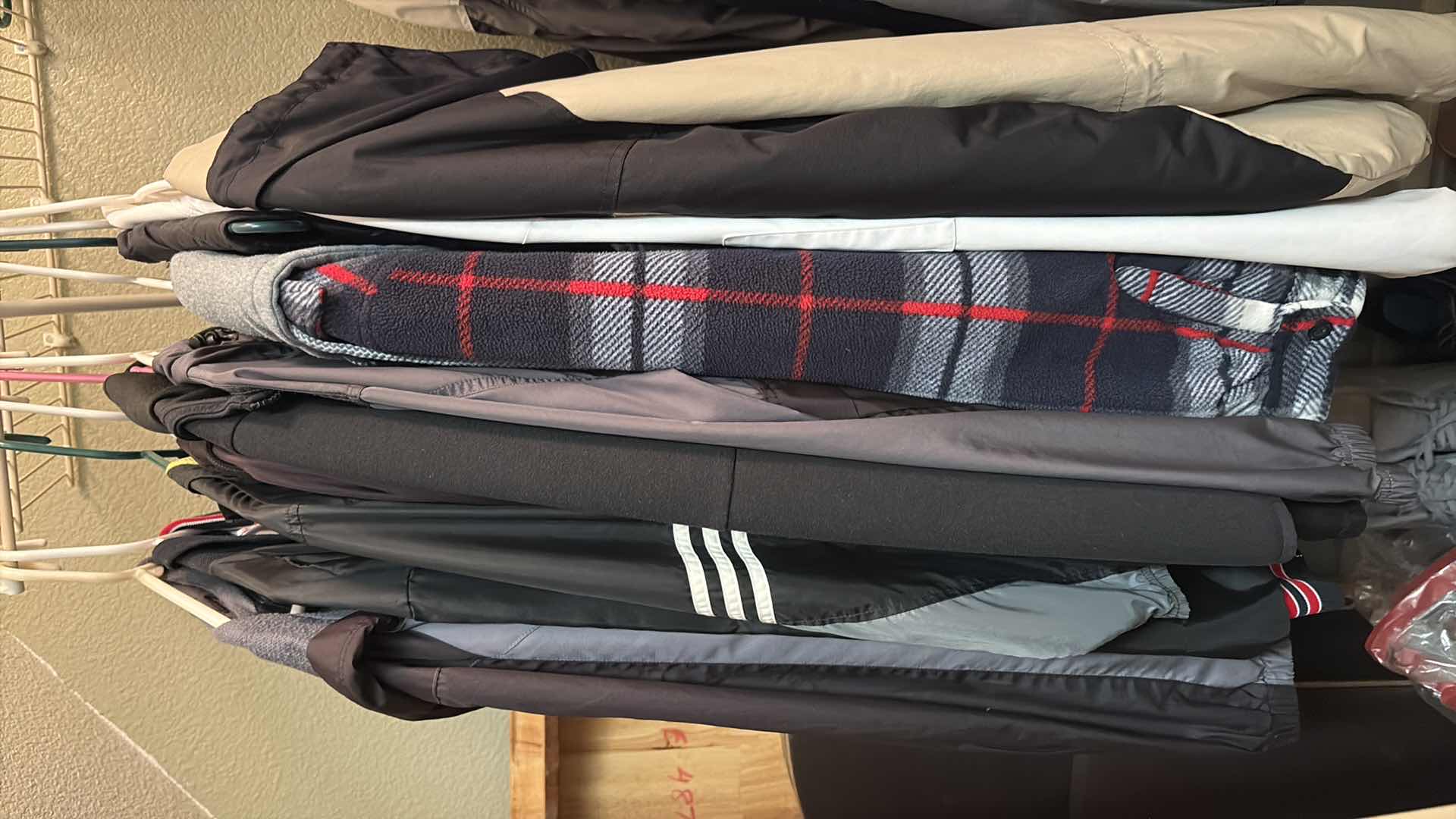 View 1 of CONTENTS OF DOWNSTAIRS CLOSET MENS AND WOMENS JACKETS AND HOODIES -SWISS TWXH, MOUNTAIN RIDGE AND MORE SIZE S-2XL