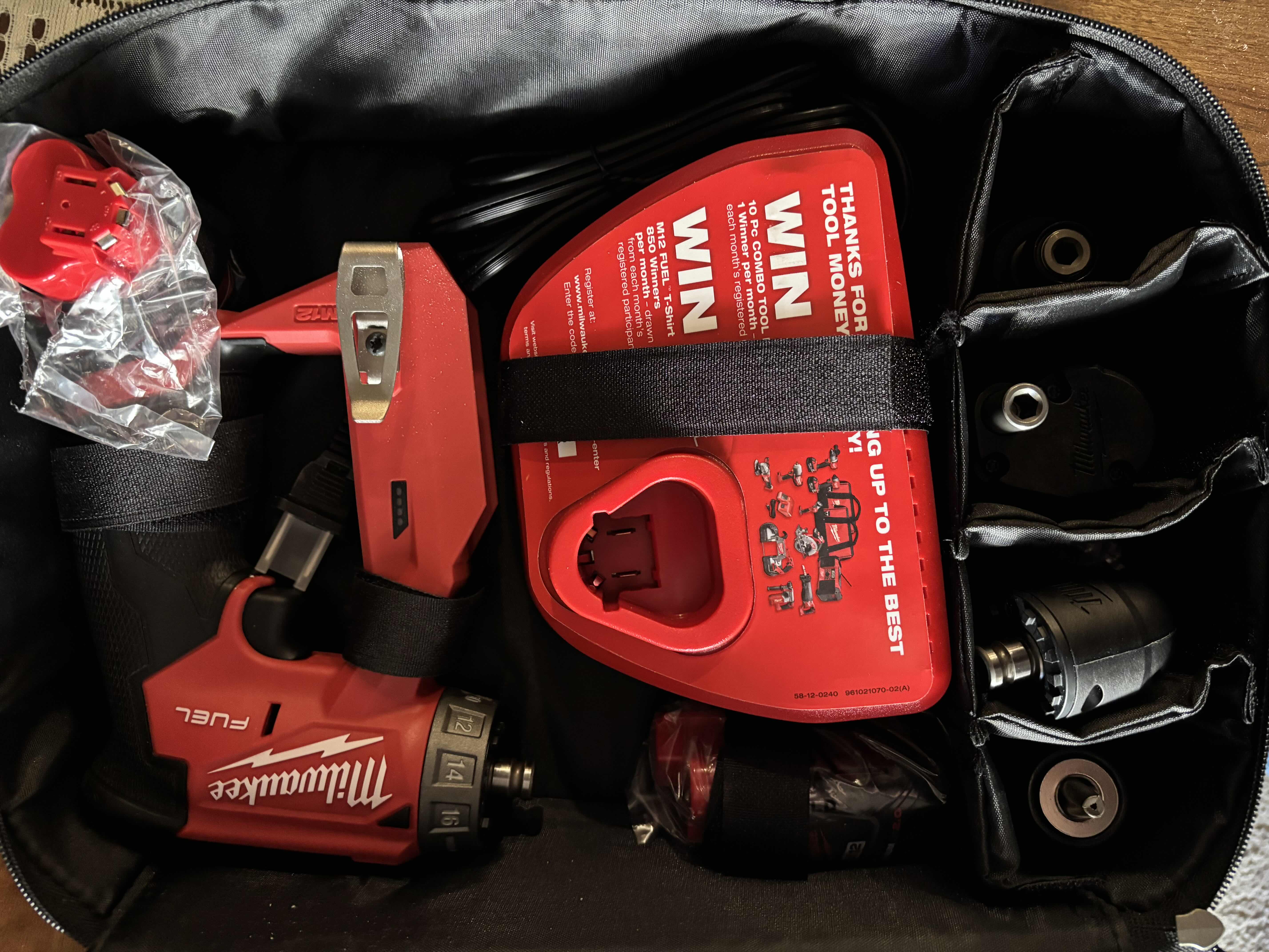 View 1 of MILWAUKEE BAG WITH FUEL DRILL/DRIVER KIT $368