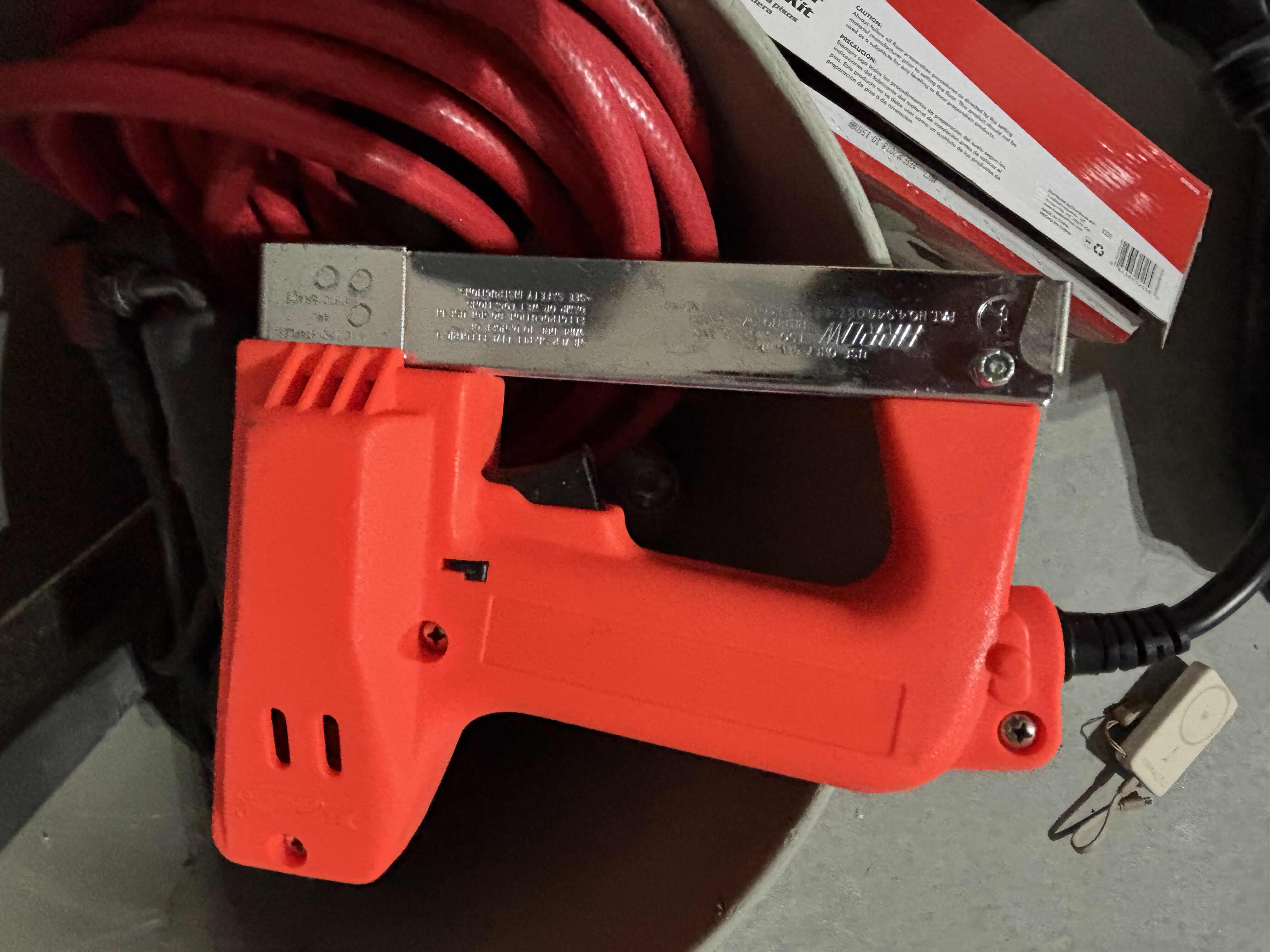 View 3 of BUCKET OF TOOLS: LAMINATE FLOOR INSTALLATION KIT, POWER TOOLS & MORE