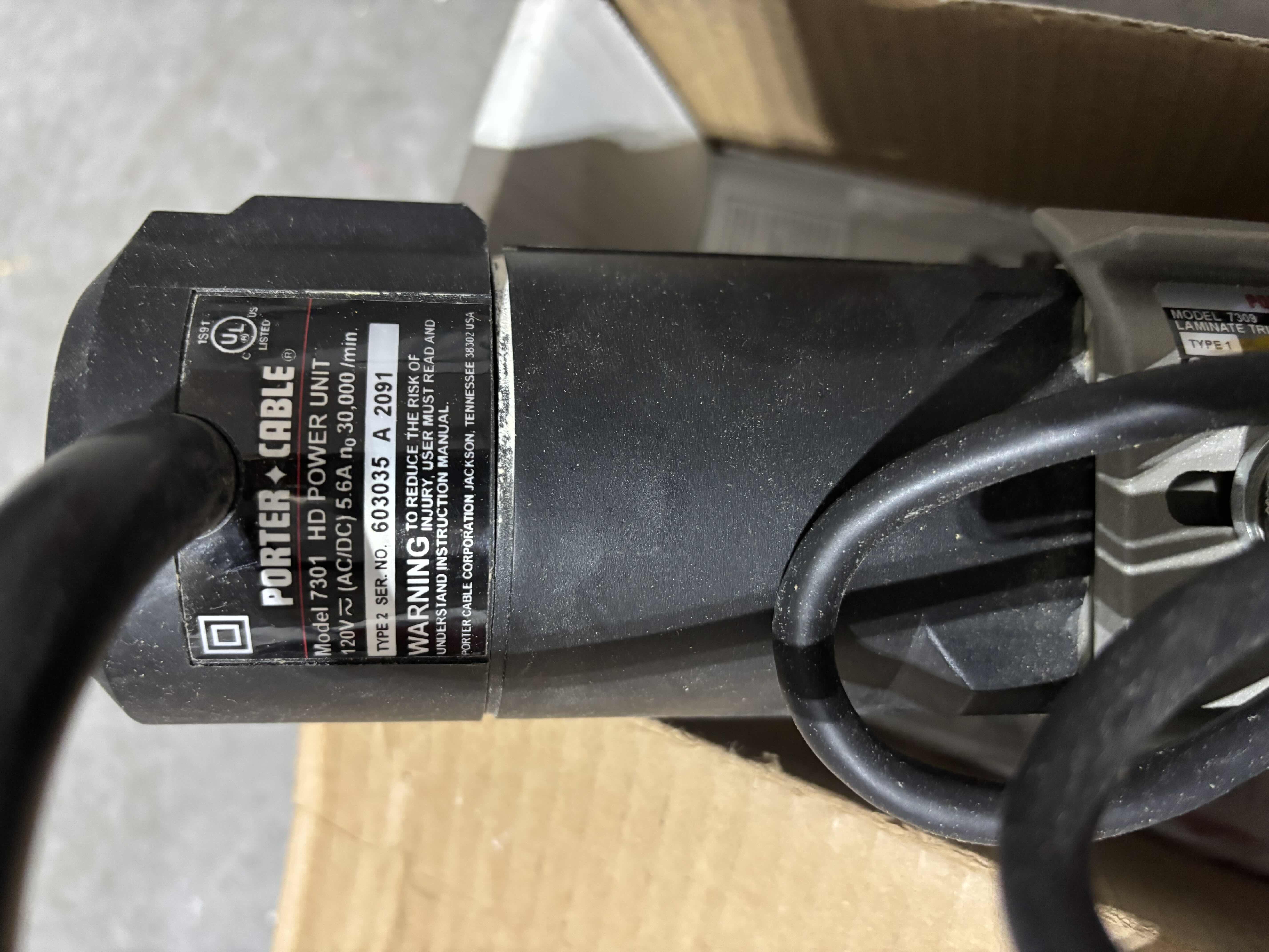 View 3 of PORTER CABLE LAMINATE TRIMMER IN ORIGINAL BOX $133